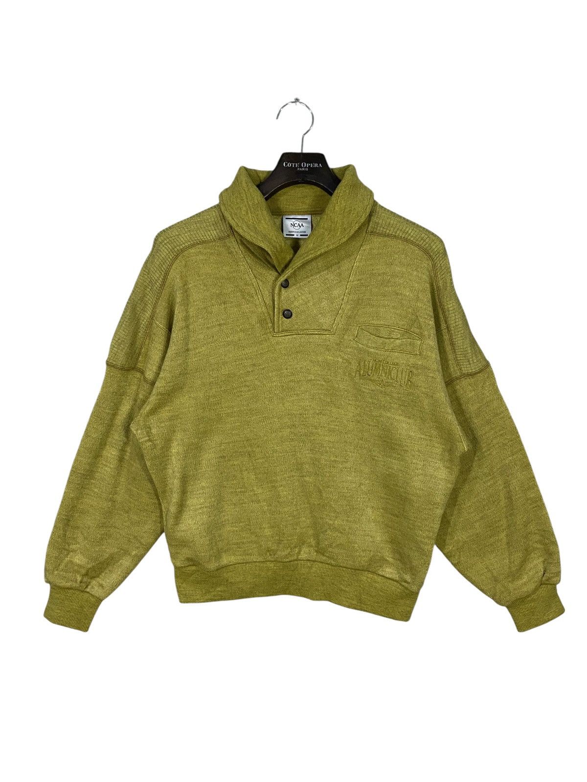 NCAA Vintage y2k NCAA COLLAGE alumni club sweatshirt high collar Size US M / EU 48-50 / 2 - 1 Thumbnail