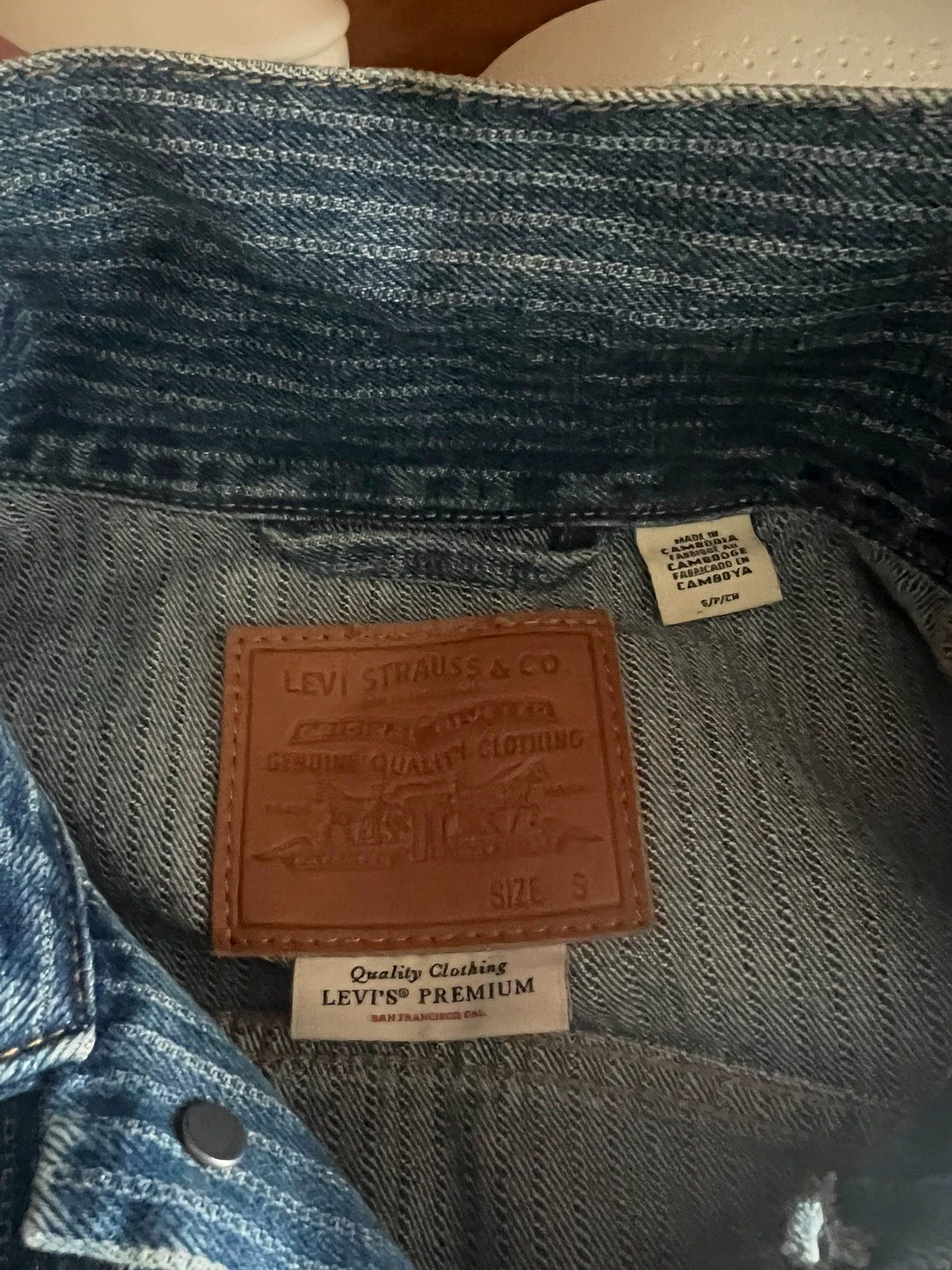 Levi's Levi's LVC Vintage Striped Washed S Jacket Rare Cambodia Size US S / EU 44-46 / 1 - 8 Thumbnail