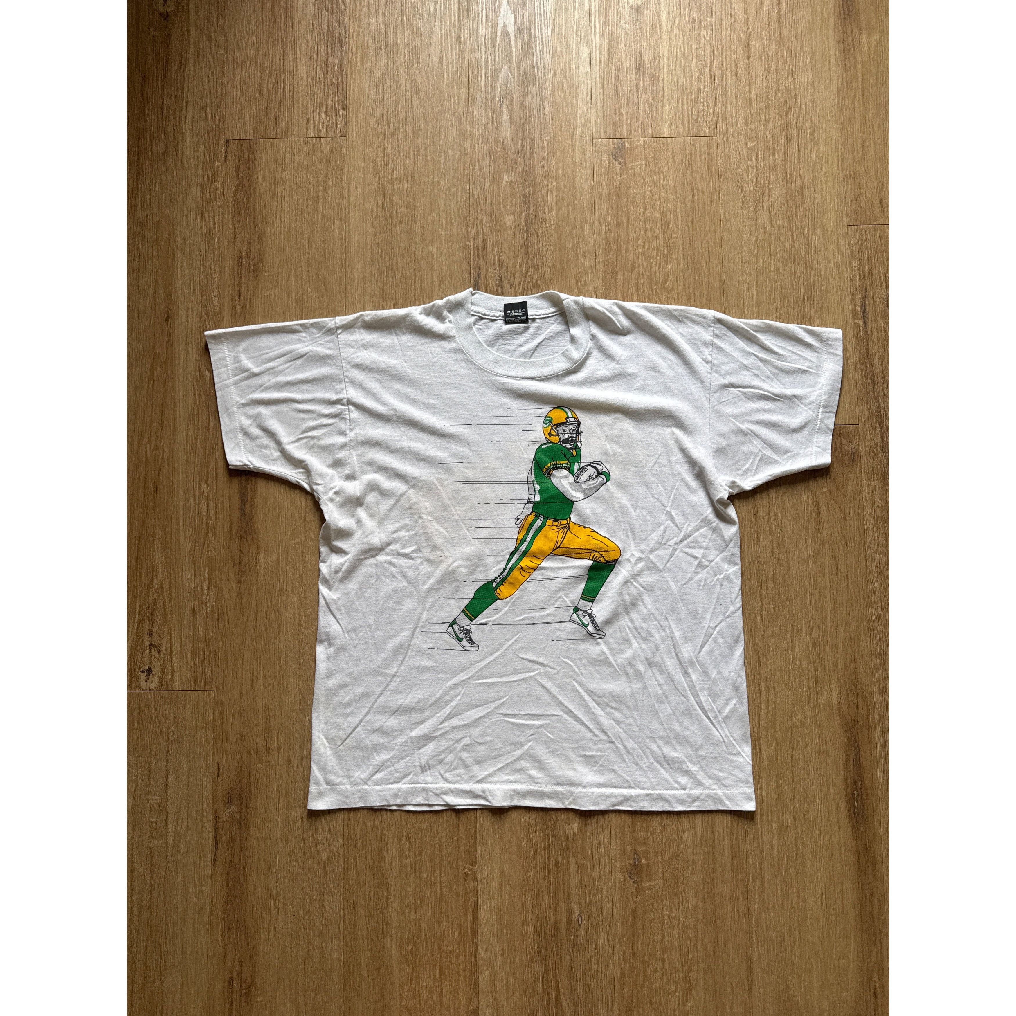 Other Vintage 90s Streling Sharpe Green Bay Packers Tee Size US XL / EU 56 / 4 - 1 Thumbnail