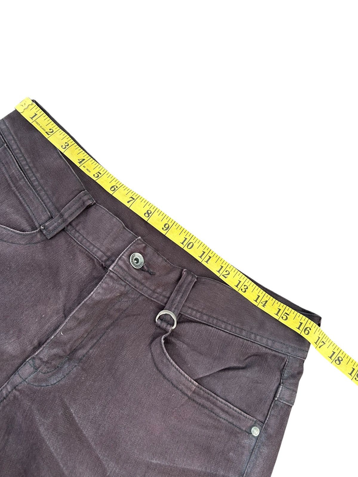 If Six Was Nine FLARE Nicole Club For Men Buckle Back Distressed Faded Pants Size US 33 - 10 Thumbnail