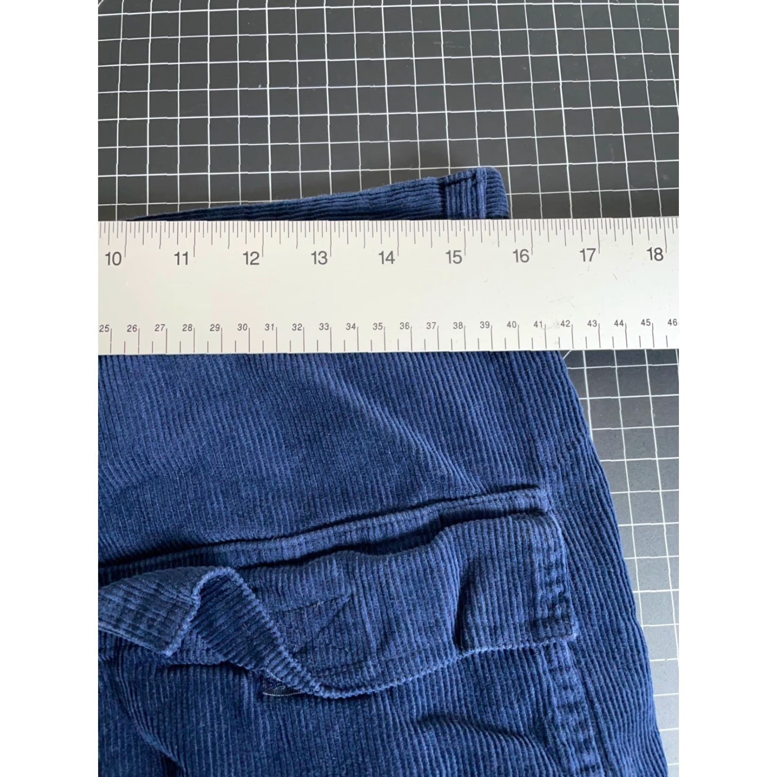 Vintage VINTAGE Emergency Exit Men's Cargo Pants Baggy Corduroy 32x31 Dark Blue 90s Grunge Skater Size US 32 / EU 48 - 5 Thumbnail