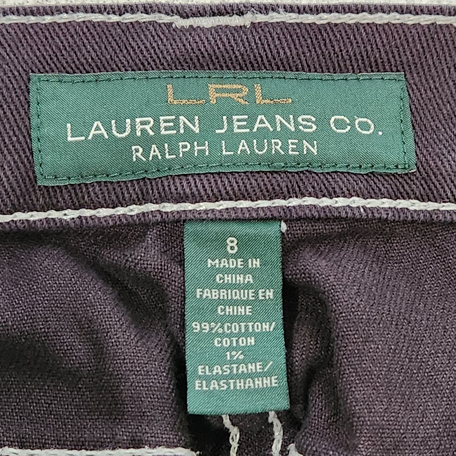 Other LRL Lauren Jeans Co Black Flat Front Ankle Length Jeans 8 Size 30" / US 8 / IT 44 - 4 Thumbnail