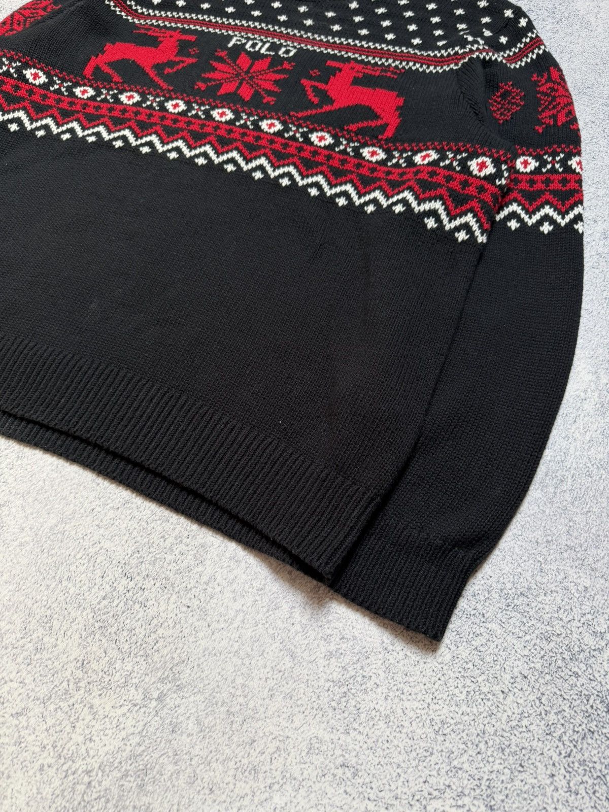 Polo Ralph Lauren RRL Style Fair Isle Nordic Cotton Cashmere Crewneck Sweater Size US XXL / EU 58 / 5 - 3 Thumbnail