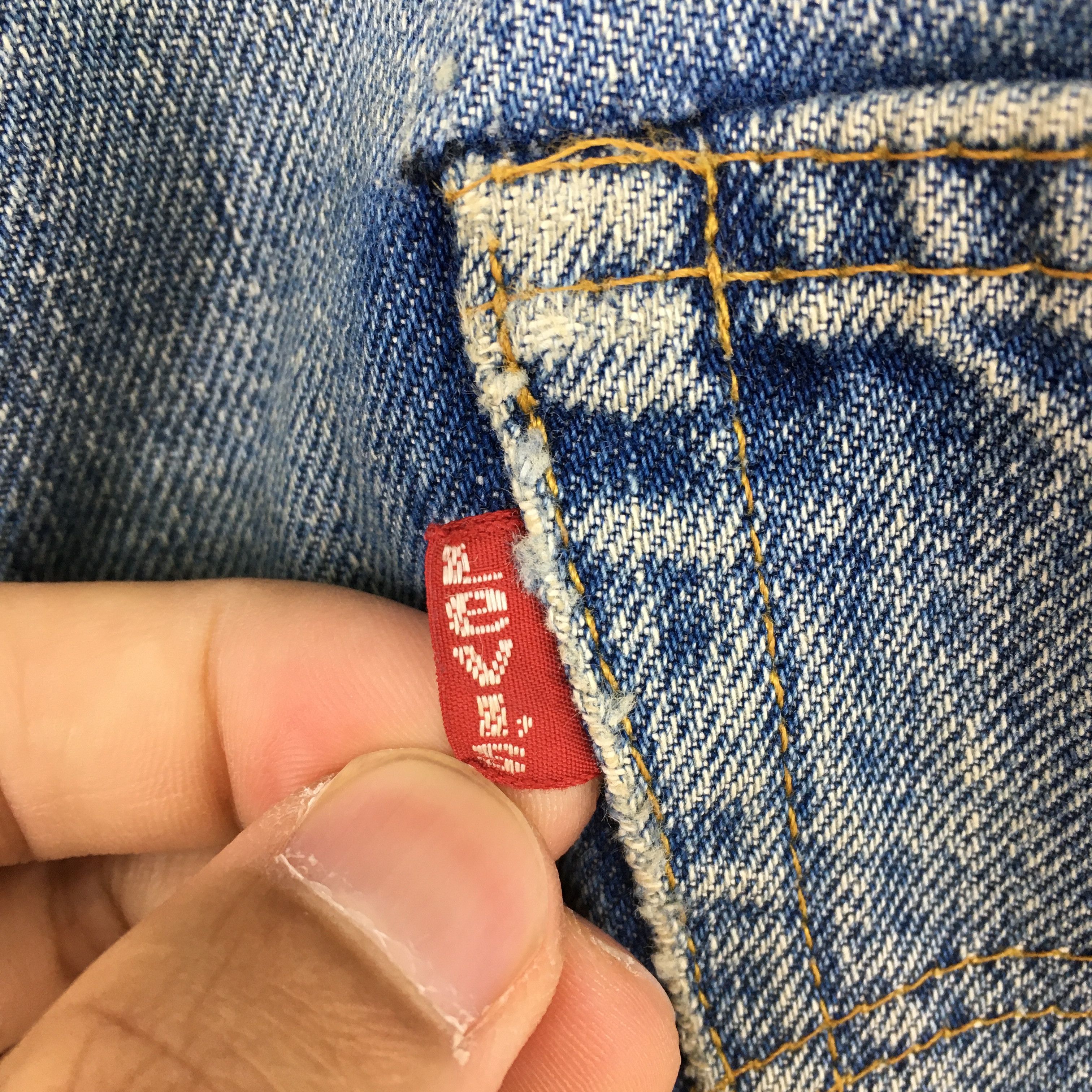 Levi's Size 31x28.5 Vintage 80s Levis 501 Faded Redline Jeans S1854 Size US 31 - 13 Thumbnail
