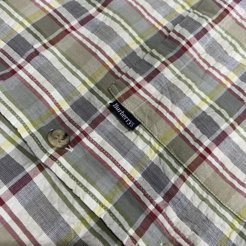 Burberry Vintage Burberrys Nova Check Plaid Short Sleeve Shirt Size US L / EU 52-54 / 3 - 4 Thumbnail