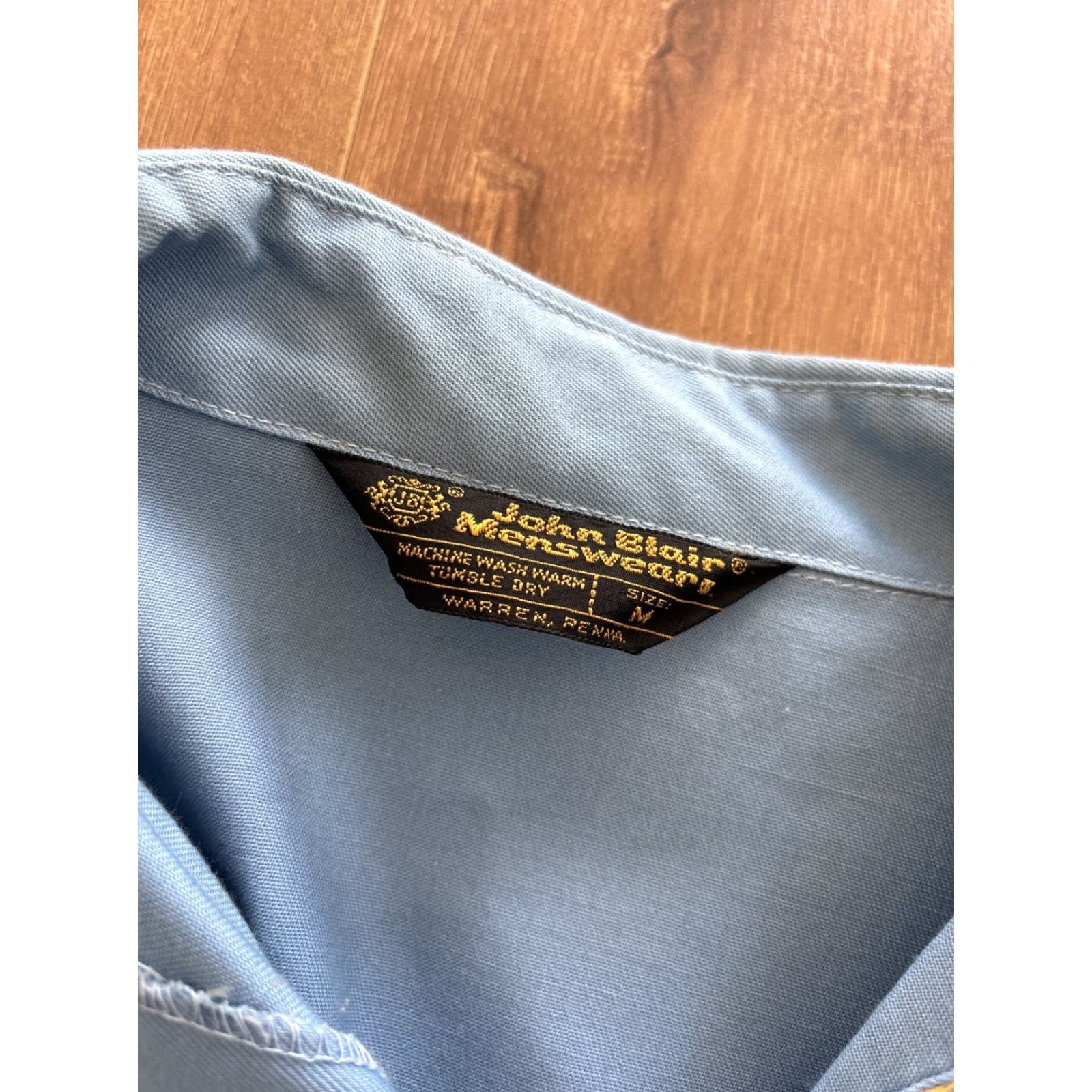 Blair VINTAGE John Blair Mens Western Rancher Suit Jeans Jacket Mens Medium Blue USA MADE Size 40R - 4 Thumbnail