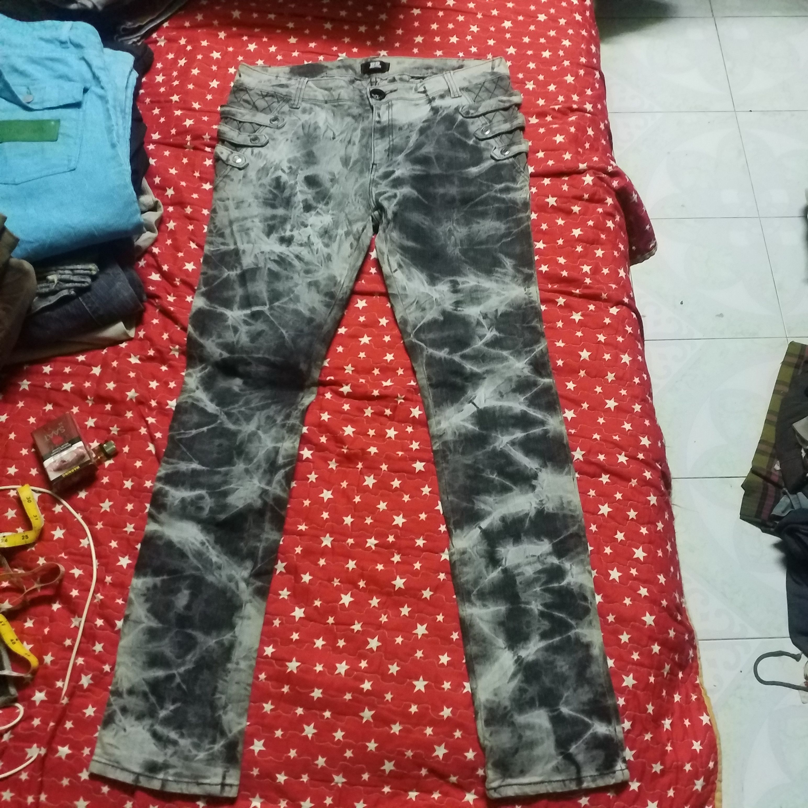 Other TIE DYE STRETCH JEANS RR YUYU Size 36" / US 14 / IT 50 - 1 Thumbnail