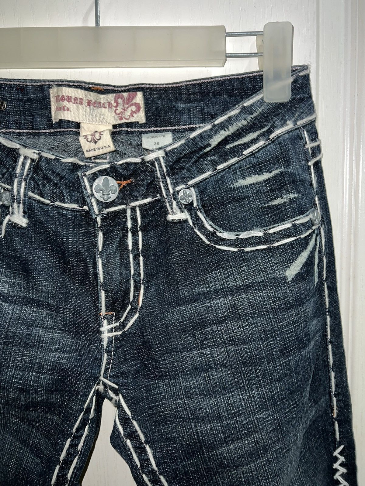 Miss Me LAGUNA BEACH skull slim jeans☠️ Size 27" / US 4 / IT 40 - 10 Thumbnail