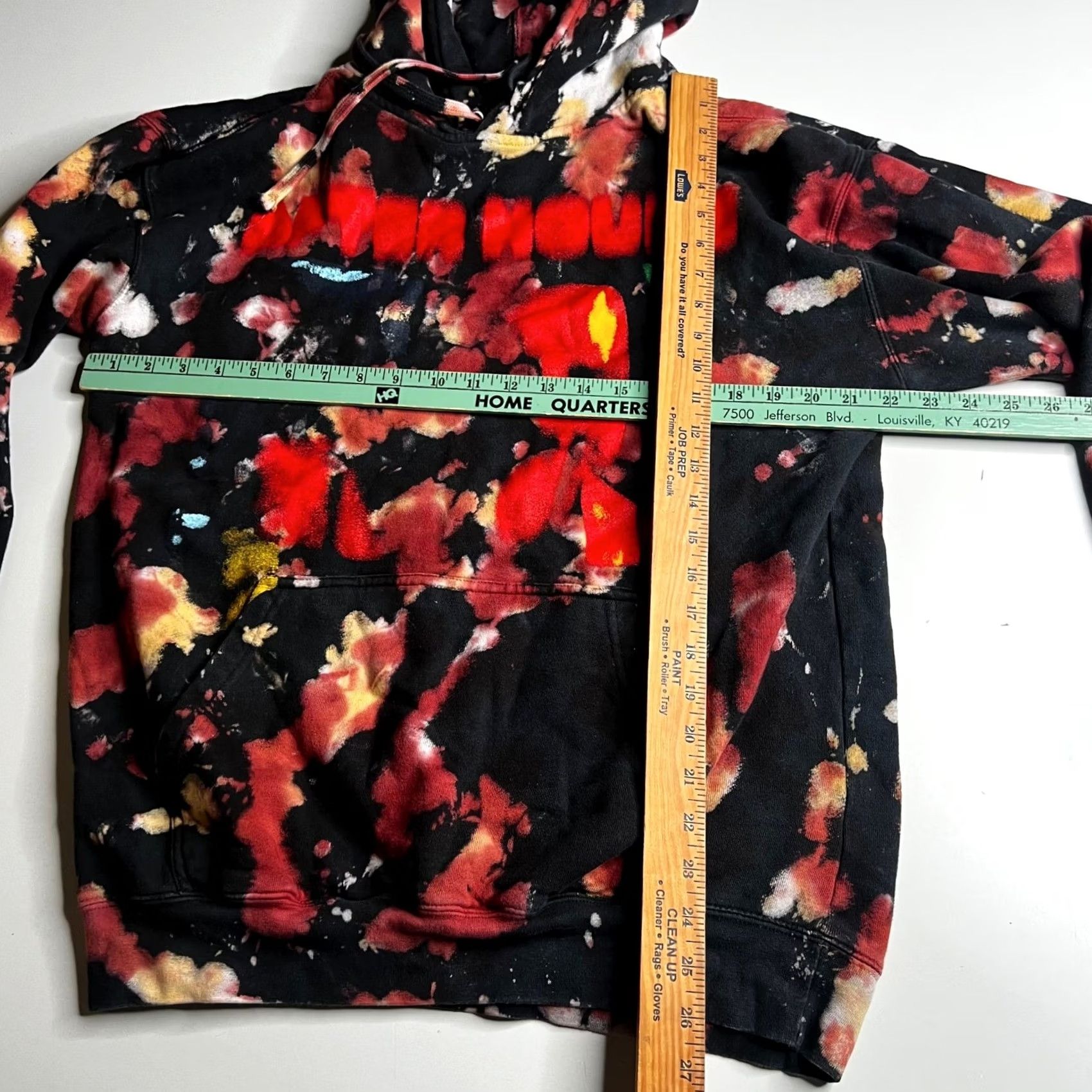 Vintage The Weeknd After Hours XO Hoodie Mens M Black Red Tie Dye Tour Merch Puff Print Size US M / EU 48-50 / 2 - 4 Thumbnail