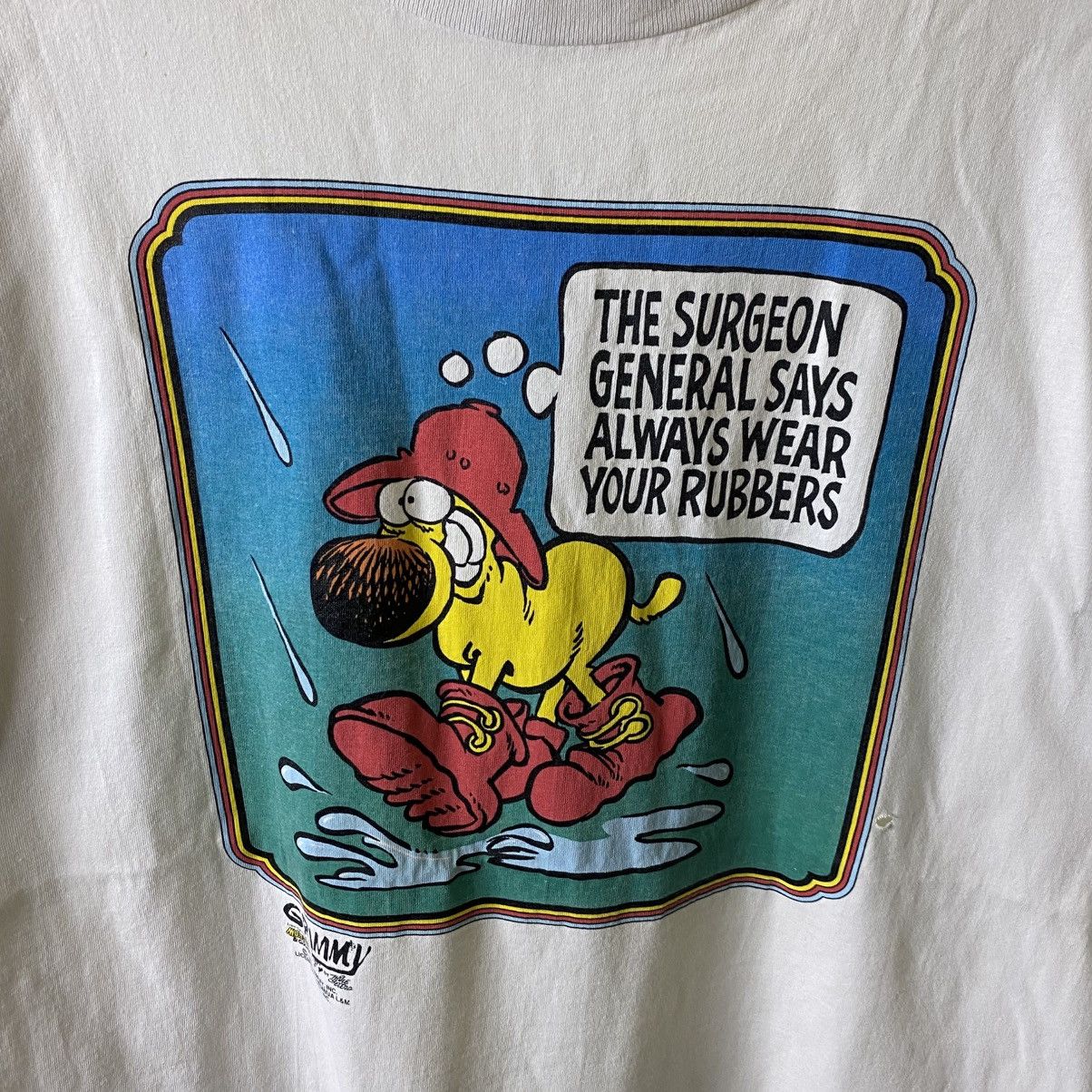 Vintage Vintage 1990s Mothergoose & Grimm Comic Strip Cartoon Tee Size US XL / EU 56 / 4 - 2 Thumbnail