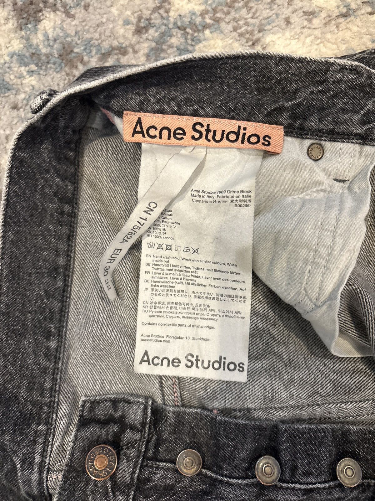 Acne Studios Acne Studios Game Black Size US 32 / EU 48 - 6 Thumbnail