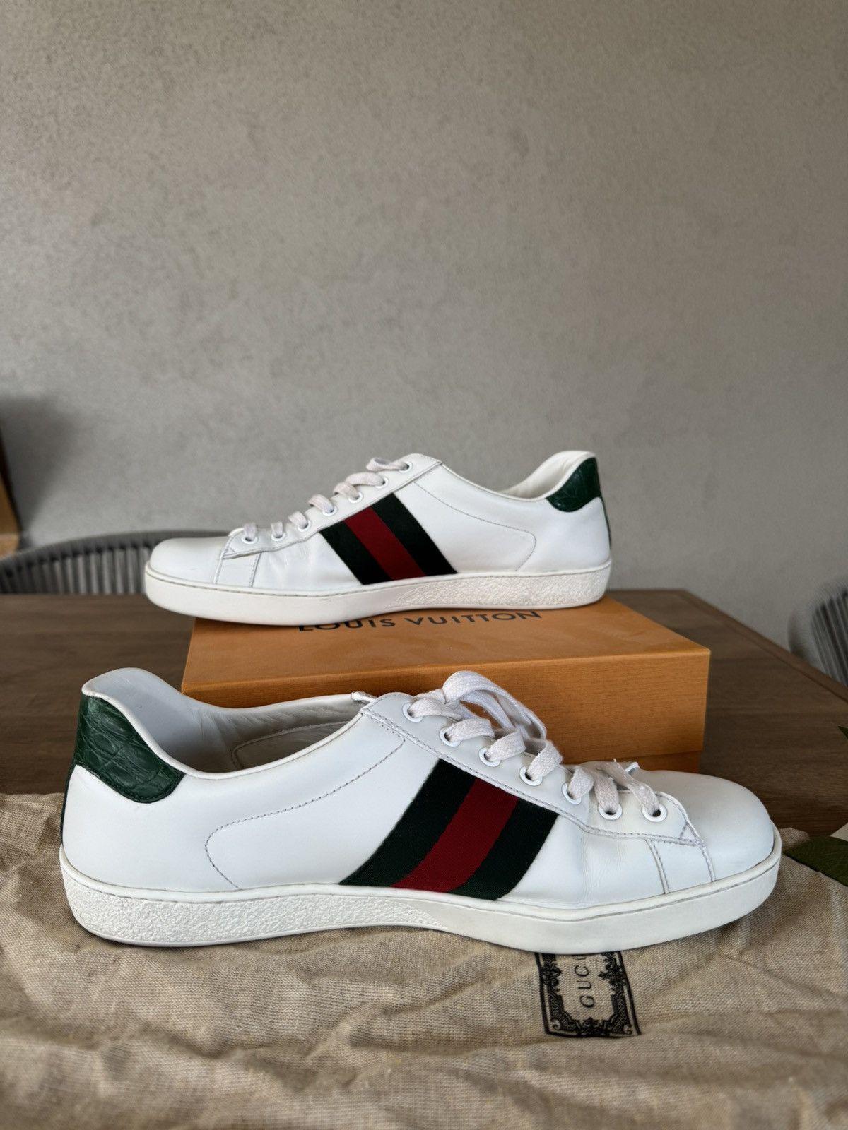 Gucci Mens Gucci shoes Ace GG Size US 10 / EU 43 - 4 Thumbnail