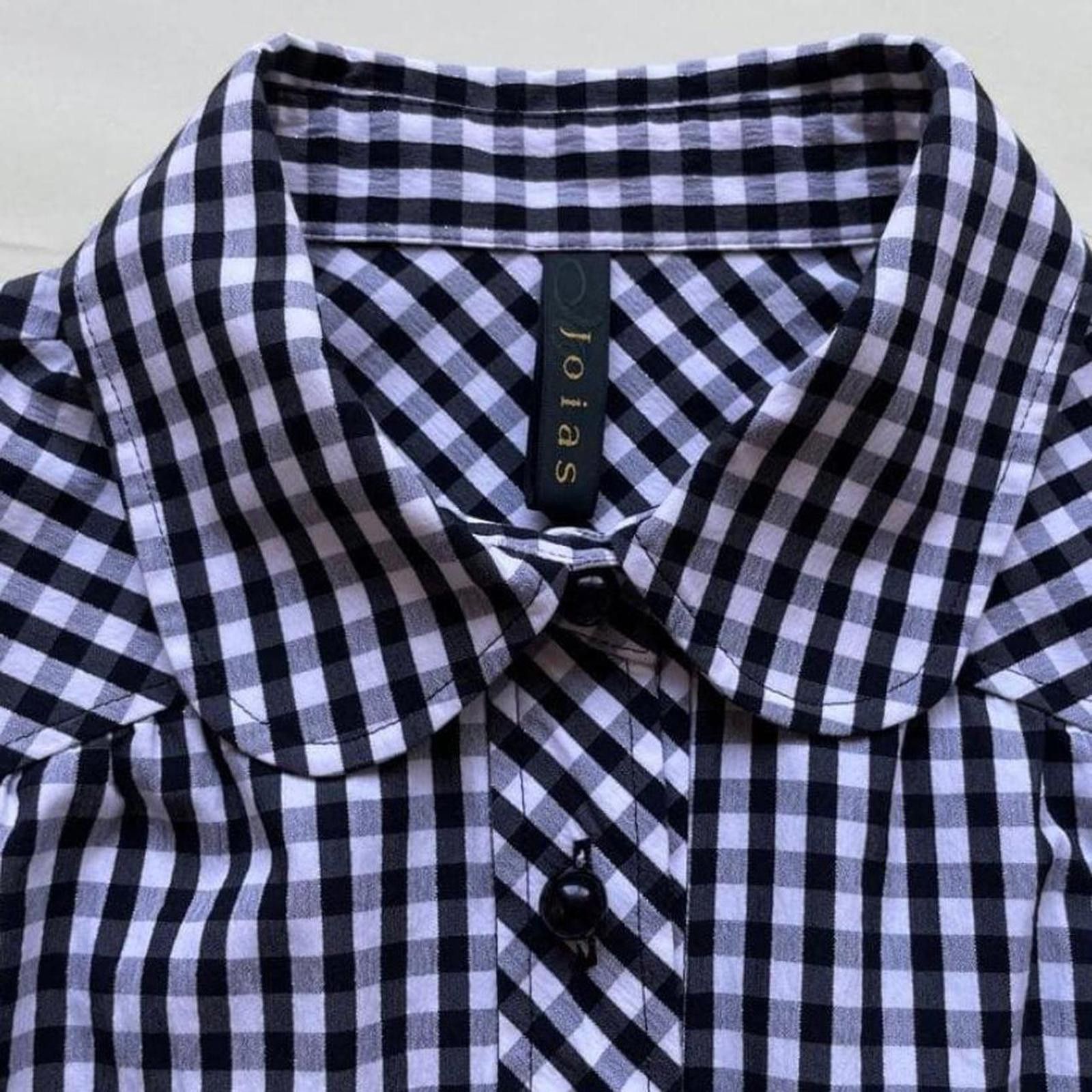 Other Preppy coquette ribbon puffy sleeve gingham check blouse top Size XS / US 0-2 / IT 36-38 - 4 Thumbnail