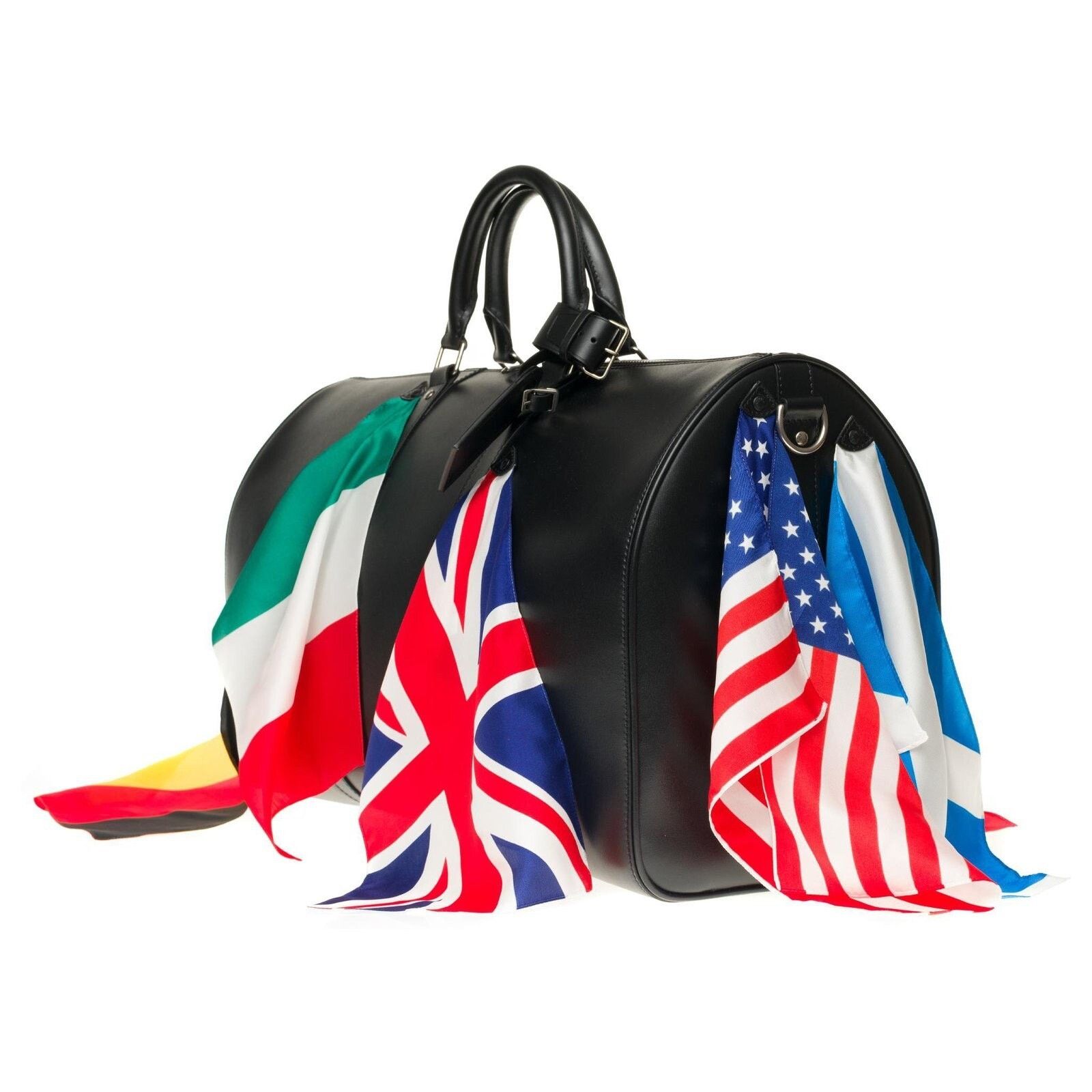 Louis Vuitton Louis Vuitton Keepall Bandouliere Flags Leather Travel Bag Size ONE SIZE - 4 Thumbnail
