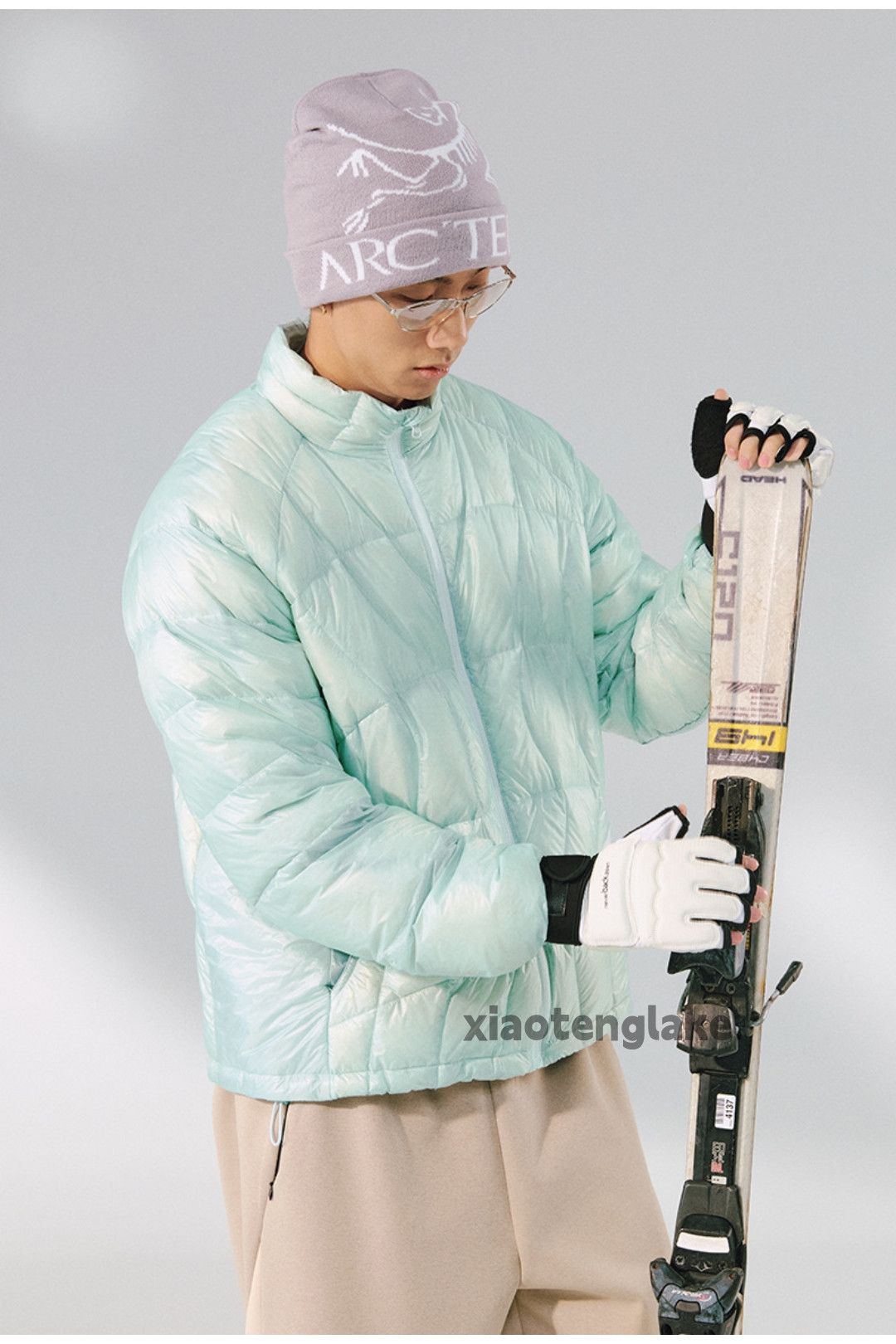 Vintage Unisex outdoor utility ski sports hiphop down jacket Size US XL / EU 56 / 4 - 1 Thumbnail