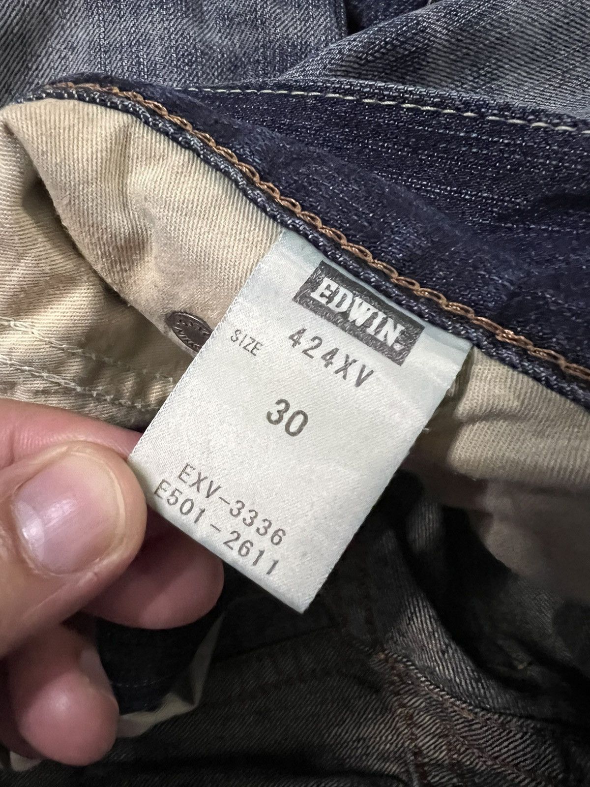 Edwin × If Six Was Nine 💥Baggy💥EDWIN EXCLUSIVE VINTAGE DISTRESSED JEANS Size US 30 / EU 46 - 19 Thumbnail