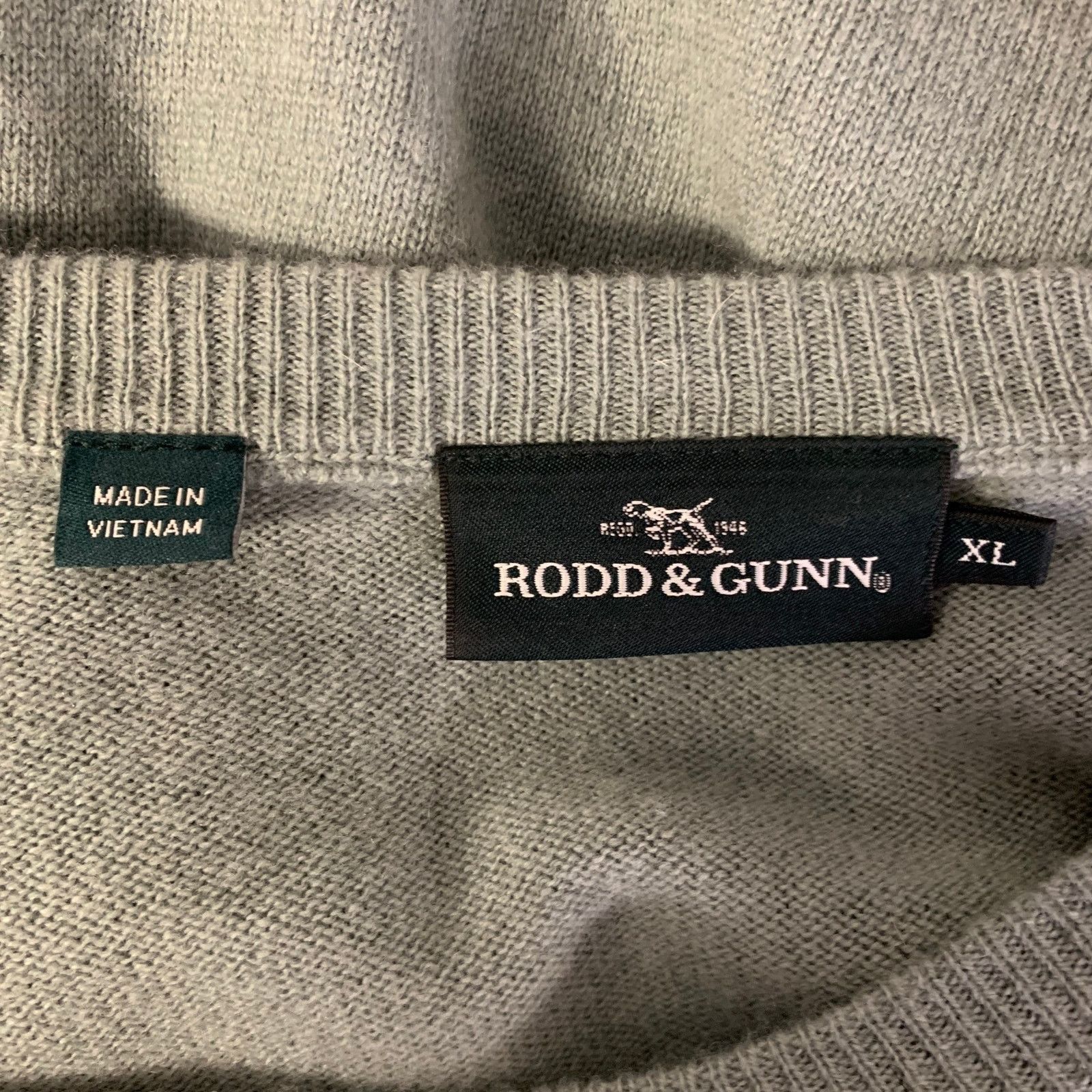 Rodd & Gunn RODD & GUNN XL Green Sage Wool Cashmere Crew-Neck Sweater Size US XL / EU 56 / 4 - 5 Thumbnail