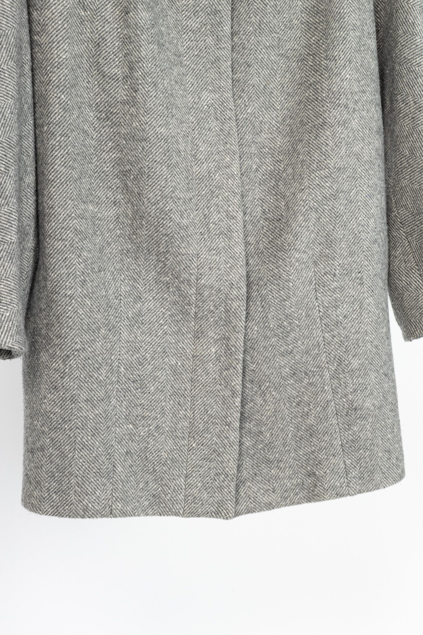 Weekend Max Mara Weekend Max Mara Grey Wool Herringbone Coat Size M / US 6-8 / IT 42-44 - 8 Thumbnail