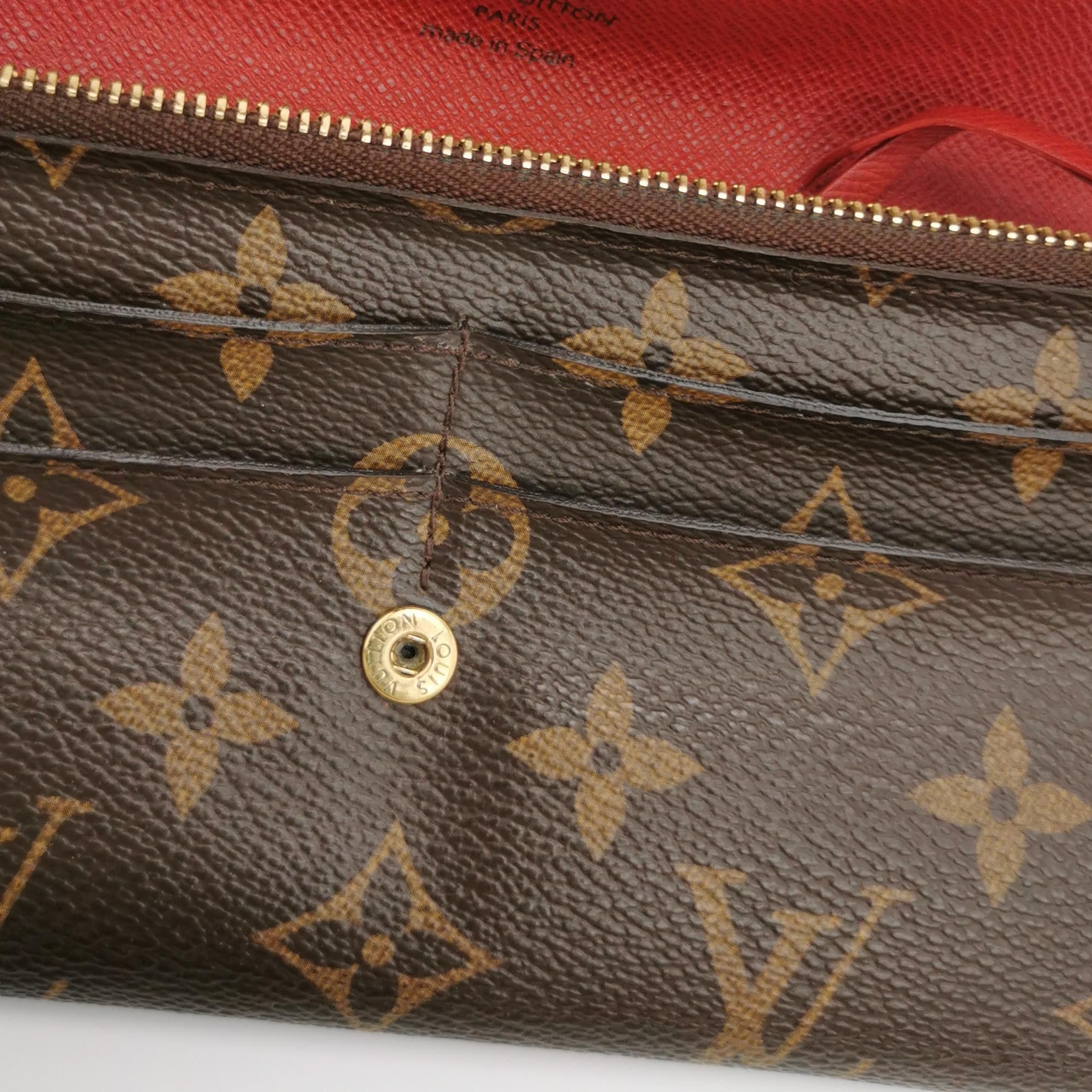 Louis Vuitton Louis Vuitton (LV) Emilie leather Monogram print snap walle Size ONE SIZE - 8 Thumbnail