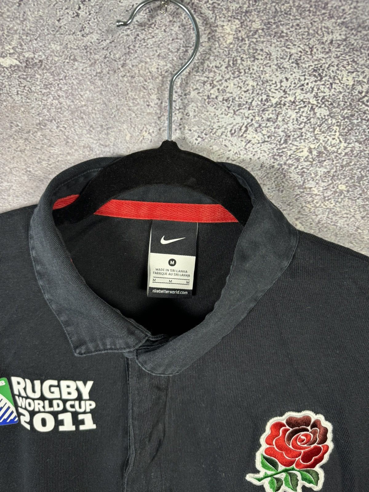 Nike England Nike Rugby World Cup 2011 Jersey Men’s Black Small Size US S / EU 44-46 / 1 - 7 Thumbnail