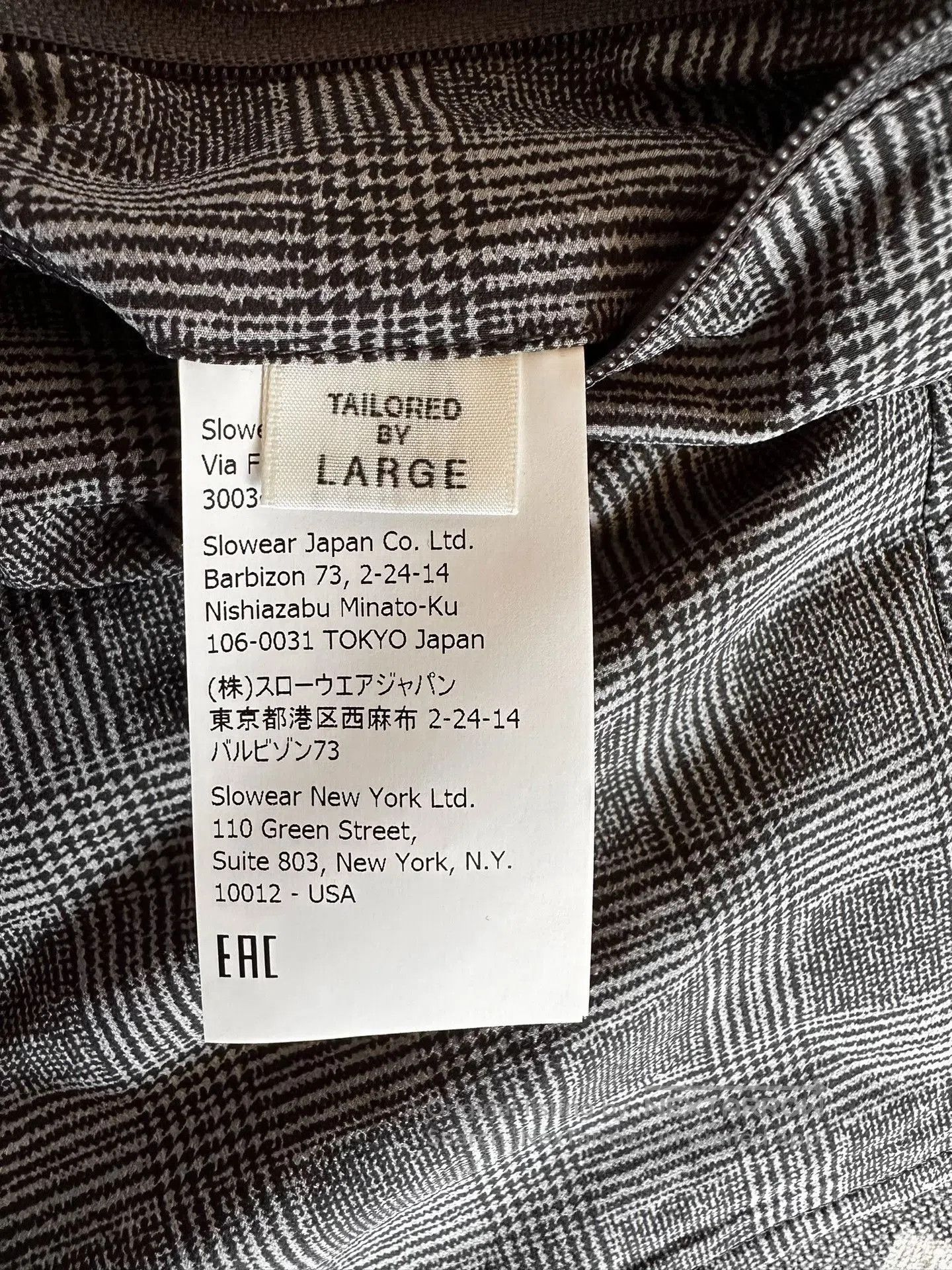 Nanamica NANAMICA x SLOWEAR ALPHA DRY Check Blazer. Size US L / EU 52-54 / 3 - 5 Thumbnail