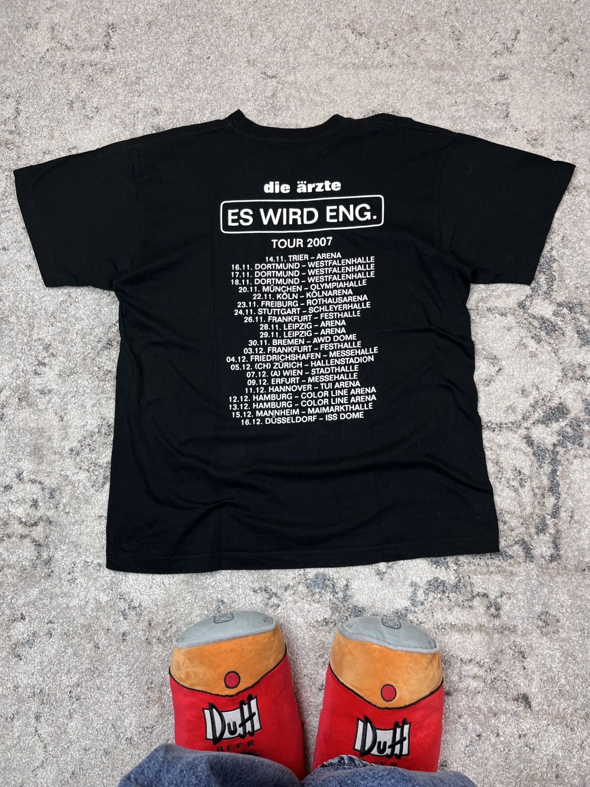 Band Tees × Vintage DIE ÄRZTE 2007 ES WIRD ENG VINTAGE TEE - 852 Size US XL / EU 56 / 4 - 4 Thumbnail
