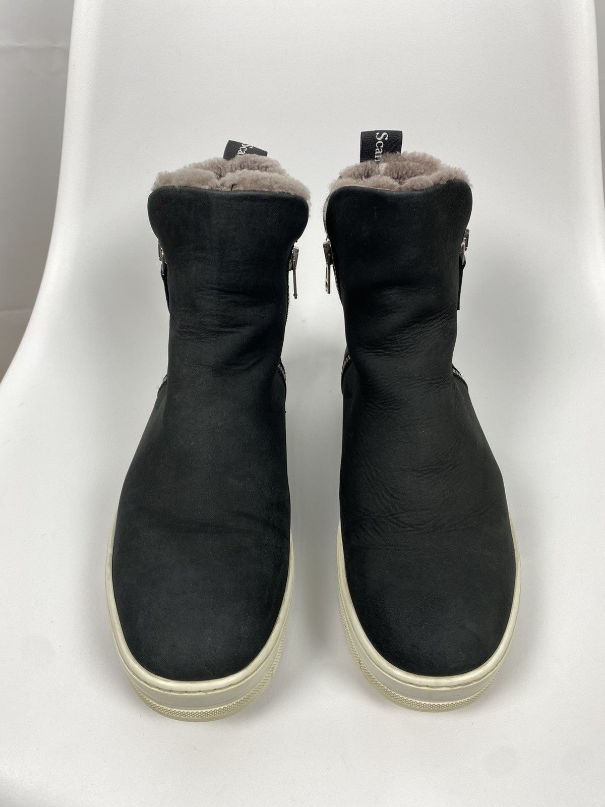 Nude Nude of Scandinavia Genuine Leather Boots Fur Trim size 39 Size US 9 / IT 39 - 2 Thumbnail