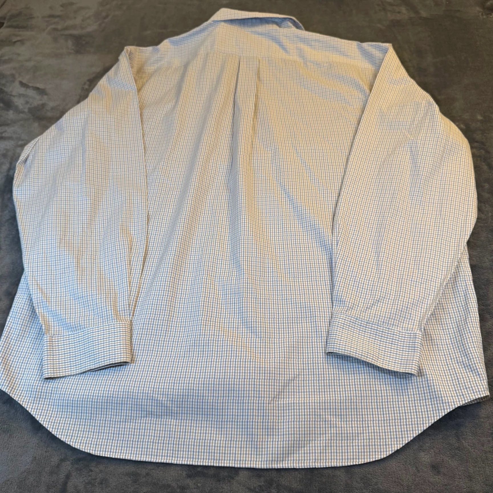 Eddie Bauer Eddie Bauer shirt Men XL Wrinkle Resistant Plaid Button Up Long Sleeve Dress Shirt Blue Check Casual Business Size US XL / EU 56 / 4 - 5 Thumbnail