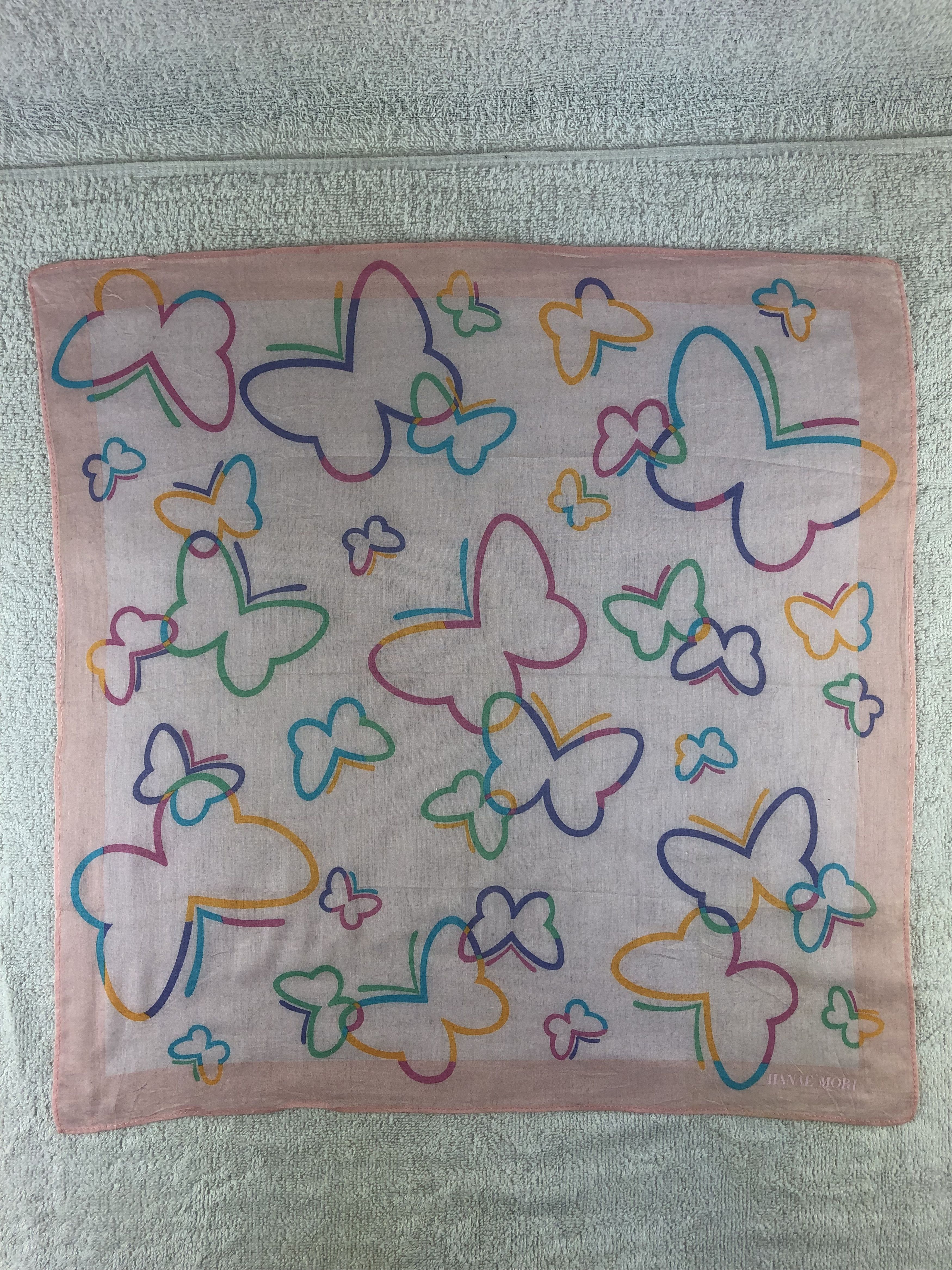 Hanae Mori × Japanese Brand × Vintage Hanae Mori Handkerchief / Bandana / Neckerchief Size ONE SIZE - 3 Thumbnail