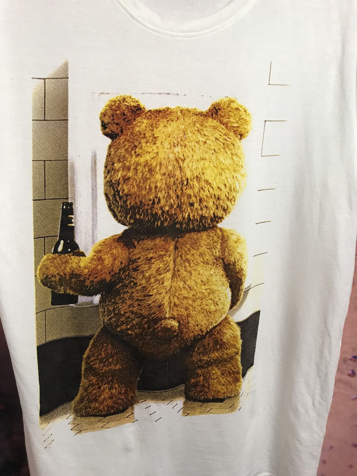 Miu Miu Vintage Y2K Mao Mao ted teddy bear Holding Beer movie tee Size US L / EU 52-54 / 3 - 3 Thumbnail