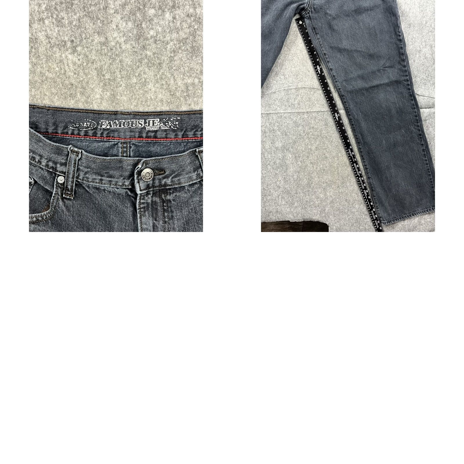 Old Navy Old Navy Famous Jeans Men's Faded Black Denim Straight Leg Casual Size 38x34 Size US 38 / EU 54 - 8 Thumbnail