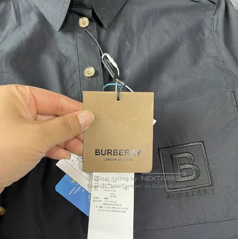 Burberry Burberry Black Cotton Long Sleeve Dress XS. Size XS / US 0-2 / IT 36-38 - 4 Thumbnail