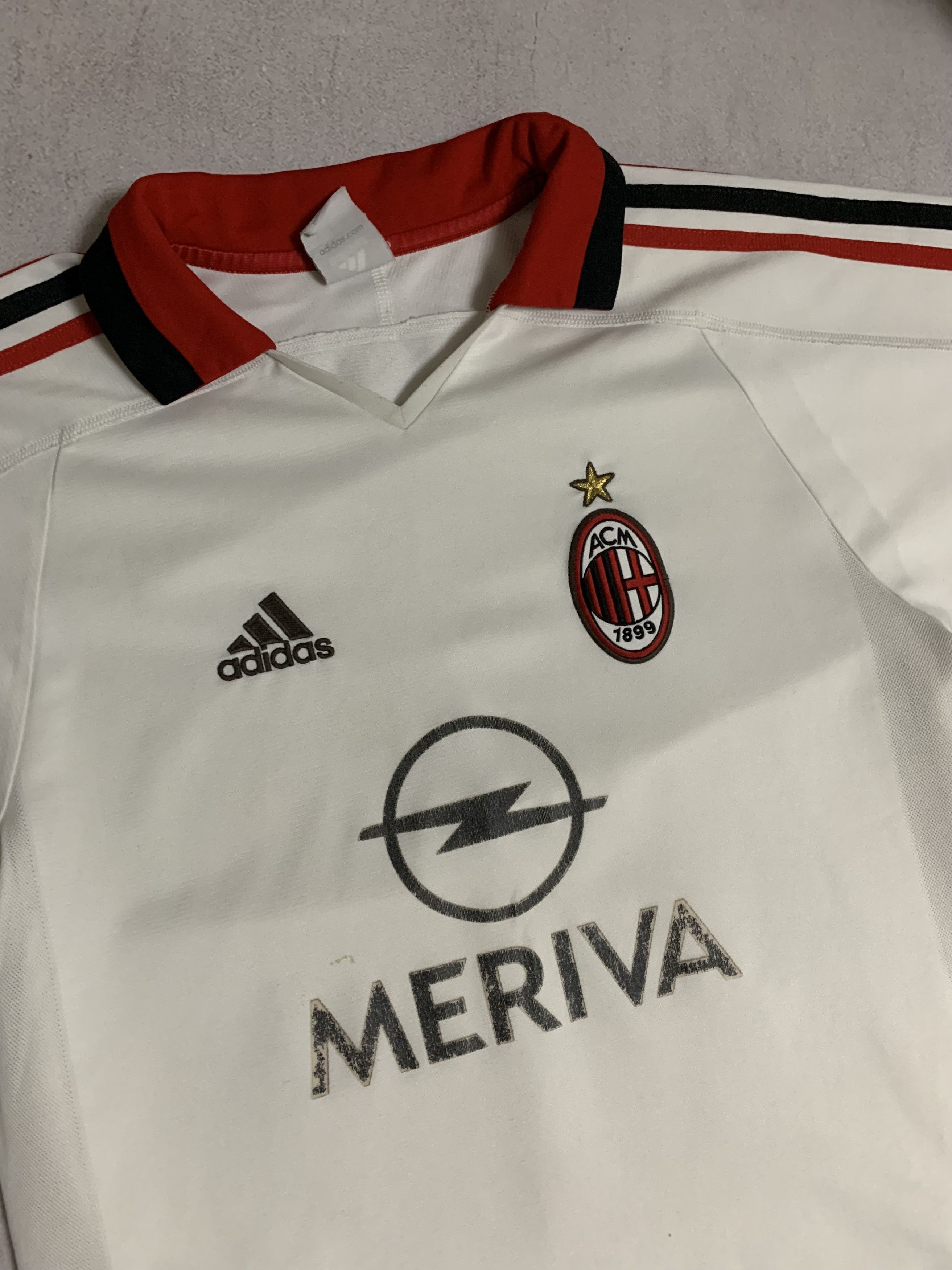 Adidas × Vintage Vintage Adidas Milan Jersey T Shirt 2003 Meriva Blockcore Size US S / EU 44-46 / 1 - 3 Thumbnail