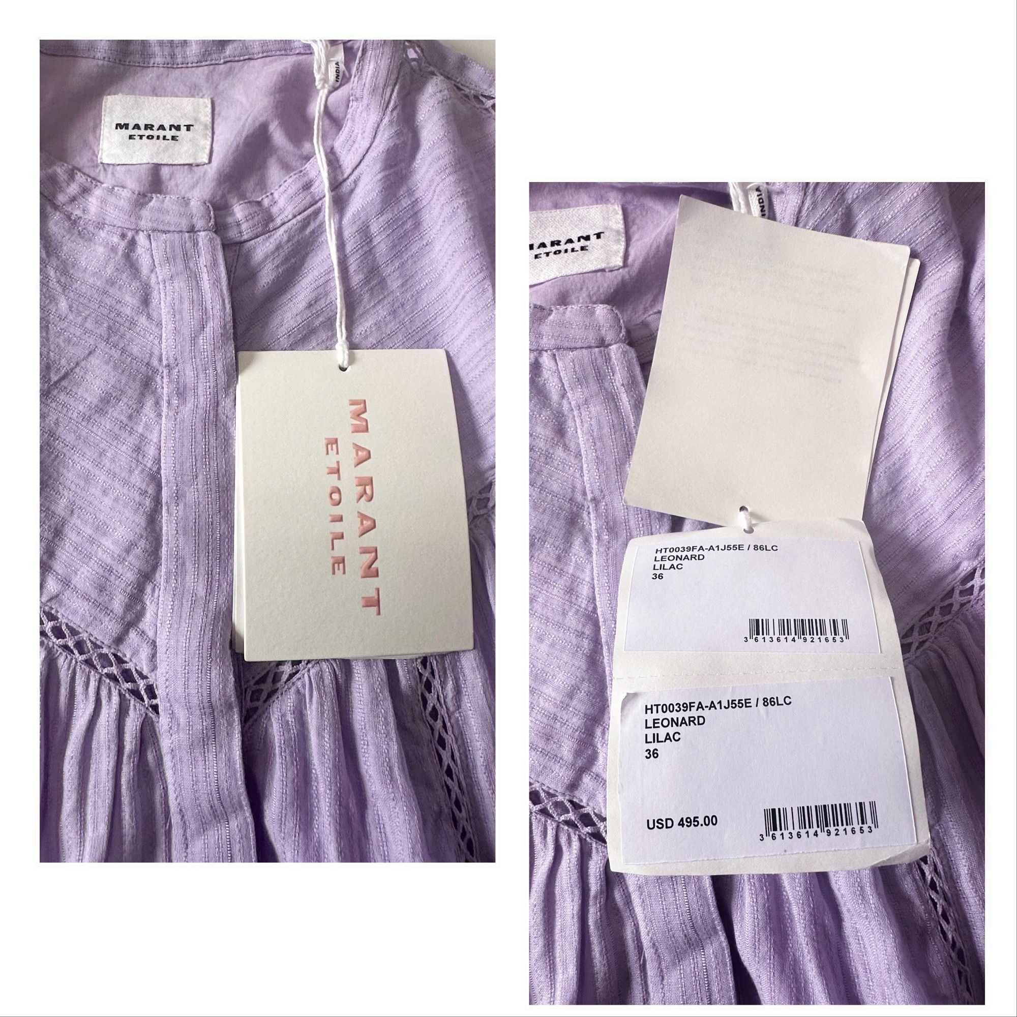Isabel Marant Etoile Isabel Marant Etoile Leonard Pleated Long Sleeve Blouse, Si Size XS / US 0-2 / IT 36-38 - 3 Thumbnail