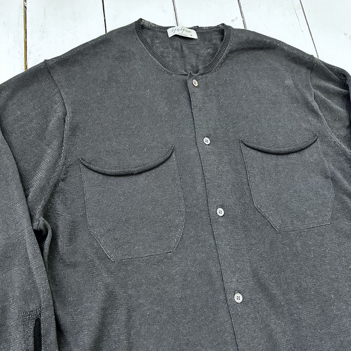 Yohji Yamamoto Pour Homme Long Full Button Linen Cardigan Size US L / EU 52-54 / 3 - 2 Thumbnail