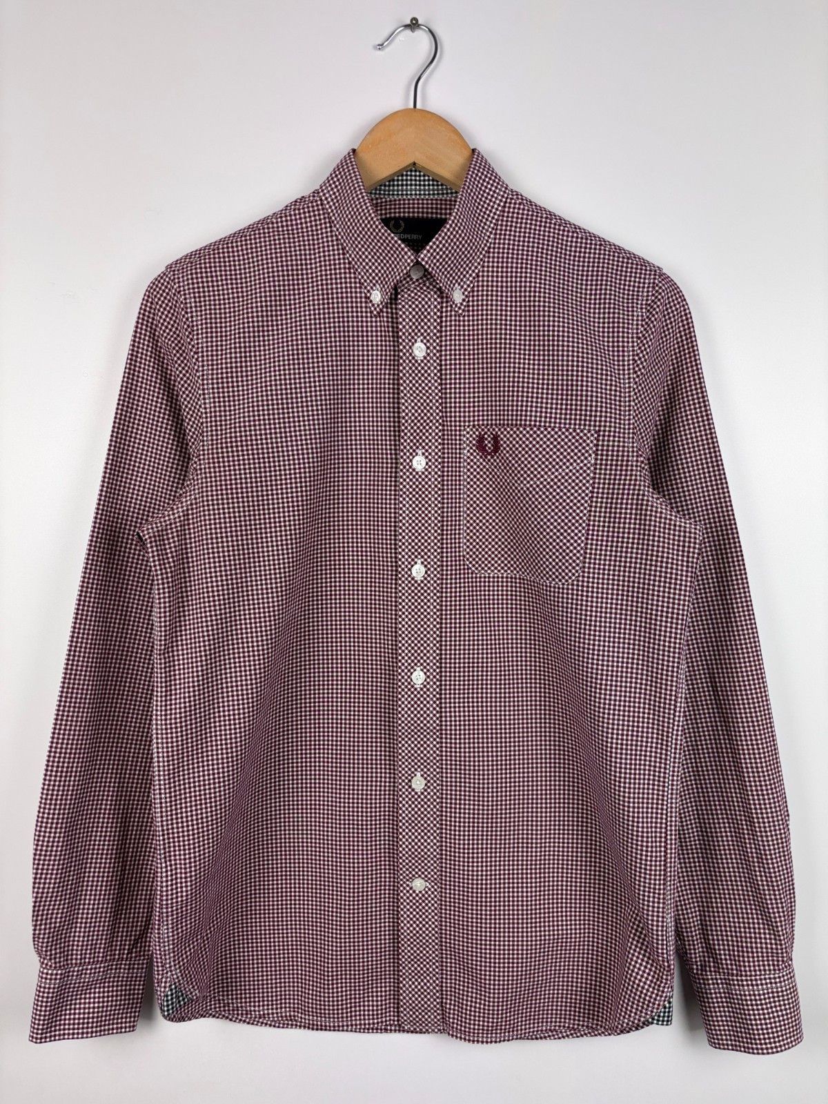 Fred Perry Fred Perry Gingham Button Up Shirt Check Red White Size S Size US S / EU 44-46 / 1 - 1 Thumbnail