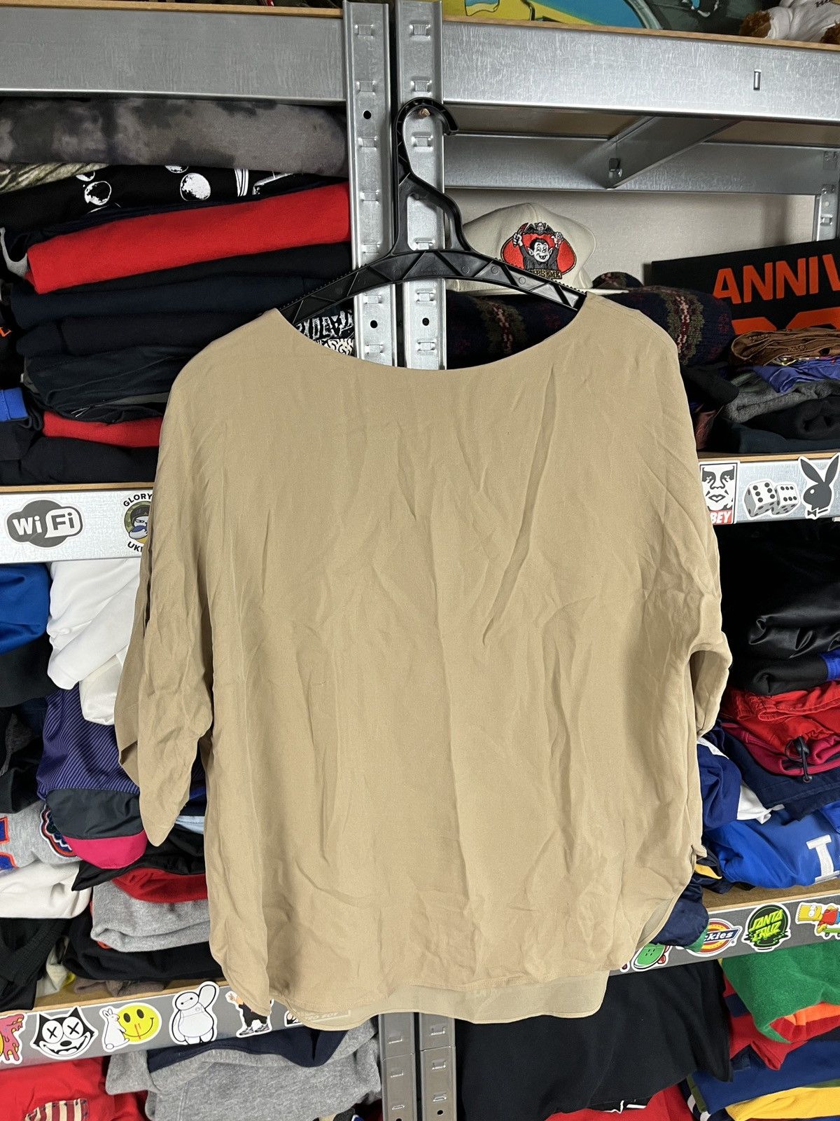 Lauren Ralph Lauren × Polo Ralph Lauren × Ralph Lauren Polo Ralph Lauren Silk Women’s Short Sleeve Blouse Shirt Top Size M / US 6-8 / IT 42-44 - 7 Thumbnail