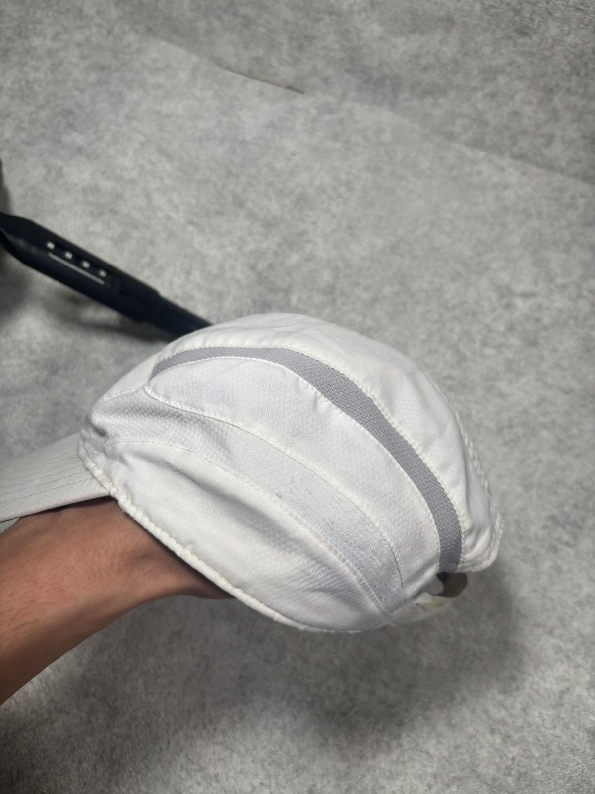 Oakley Oakley Vintage Tech 5 Panel Running Cap Gorpcore Hat White Size ONE SIZE - 4 Thumbnail