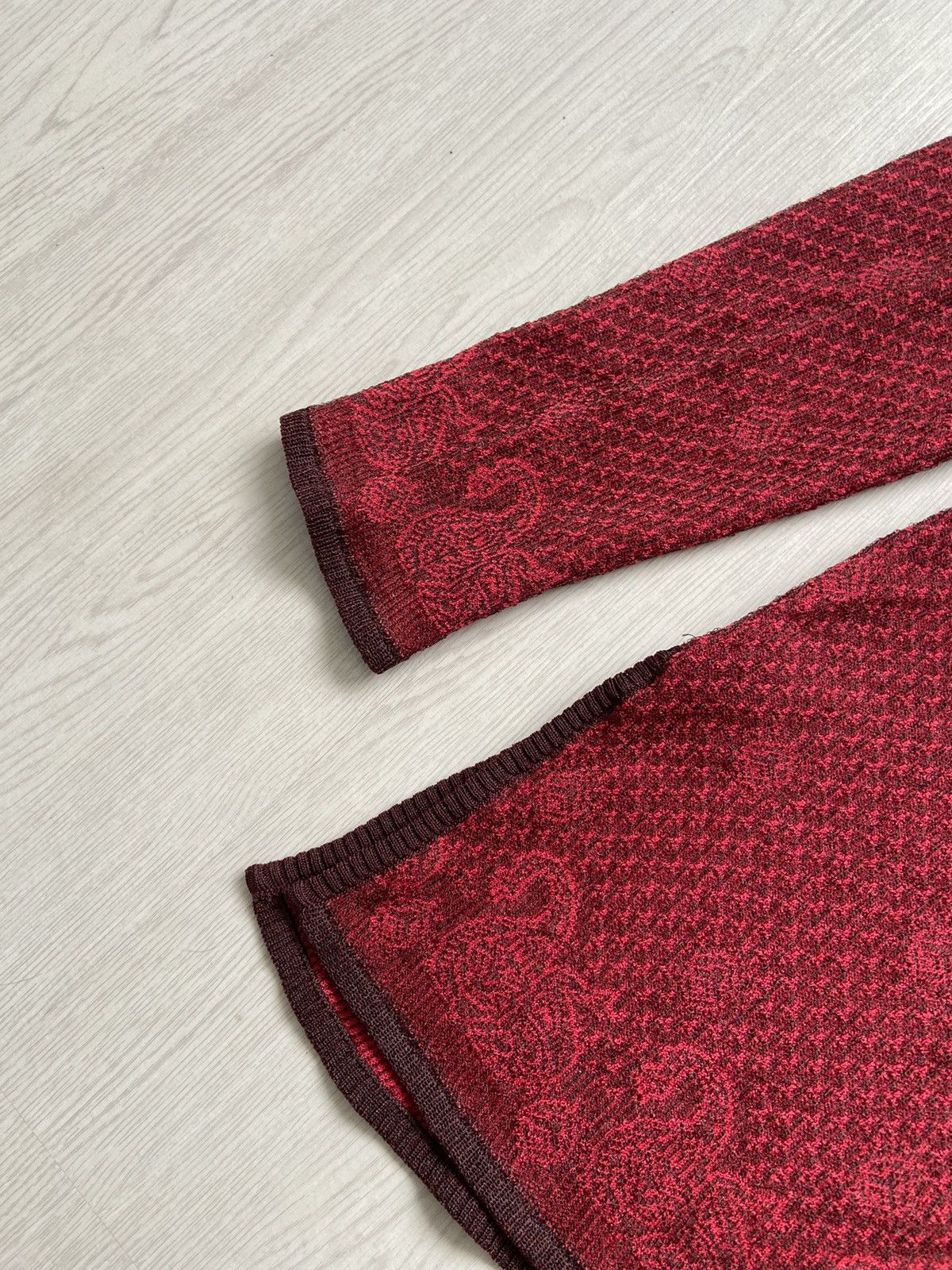 Yves Saint Laurent 1980’s Yves Saint Laurent Woven Knited Fukusuke Long Sleeve Size M / US 6-8 / IT 42-44 - 5 Thumbnail