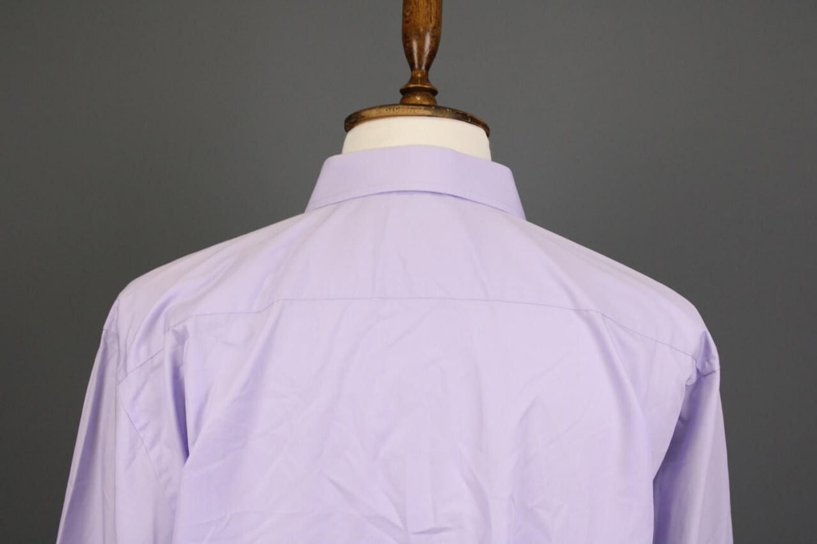Designer Balmain Paris Purple Long Sleeve Button Down Shirt Size 44 Size US M / EU 48-50 / 2 - 10 Thumbnail