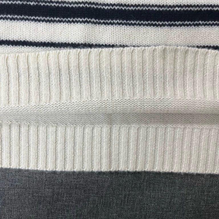 Dior Dior Striped black and white cashmere sweater Size XS / US 0-2 / IT 36-38 - 4 Thumbnail