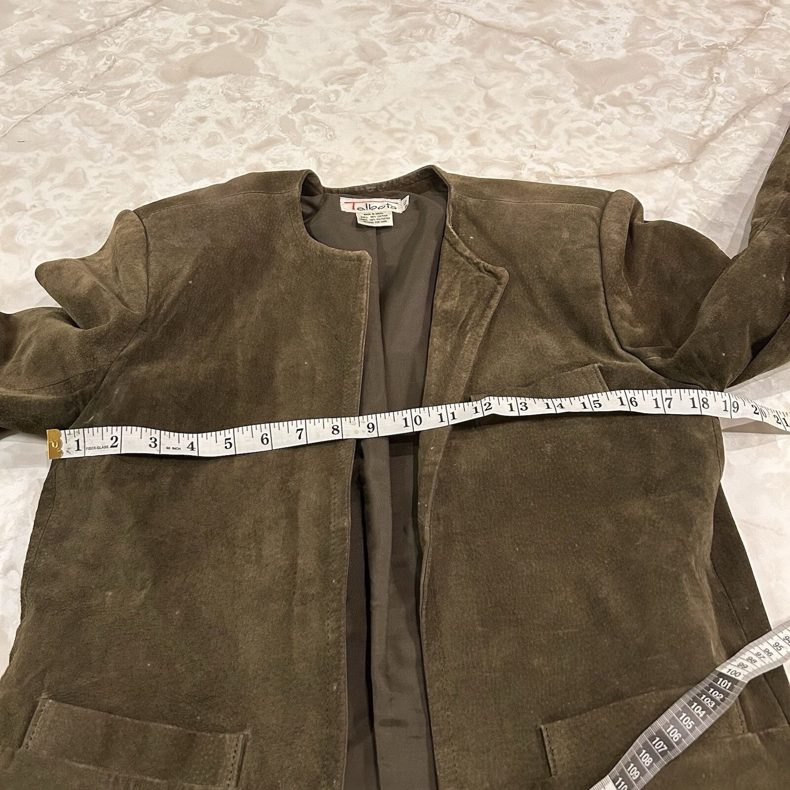 Talbots Talbots Women's Size 6 Blazer Brown Long Sleeve Cotton Size M / US 6-8 / IT 42-44 - 3 Thumbnail