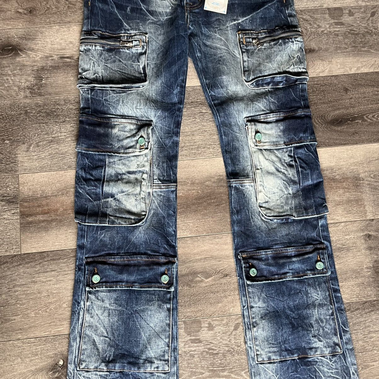 Cookies New Cookies Core Modern Flare Fit Cargo Washed Denim Jeans Size US 32 / EU 48 - 5 Thumbnail