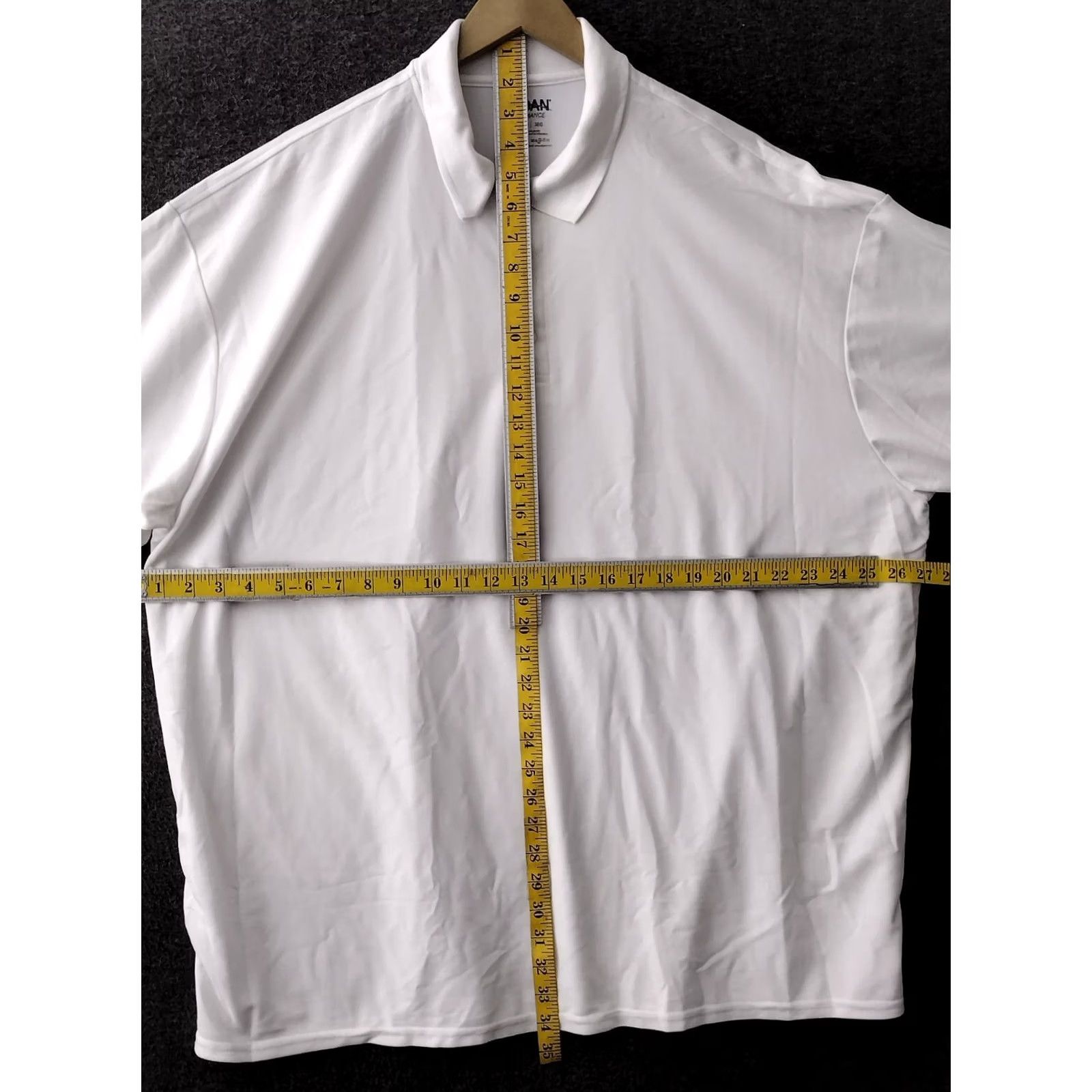 Gildan Gildan Ultra Blend Polo Shirt 3 Button Short Sleeve Men 3XL White Size US XXL / EU 58 / 5 - 4 Thumbnail