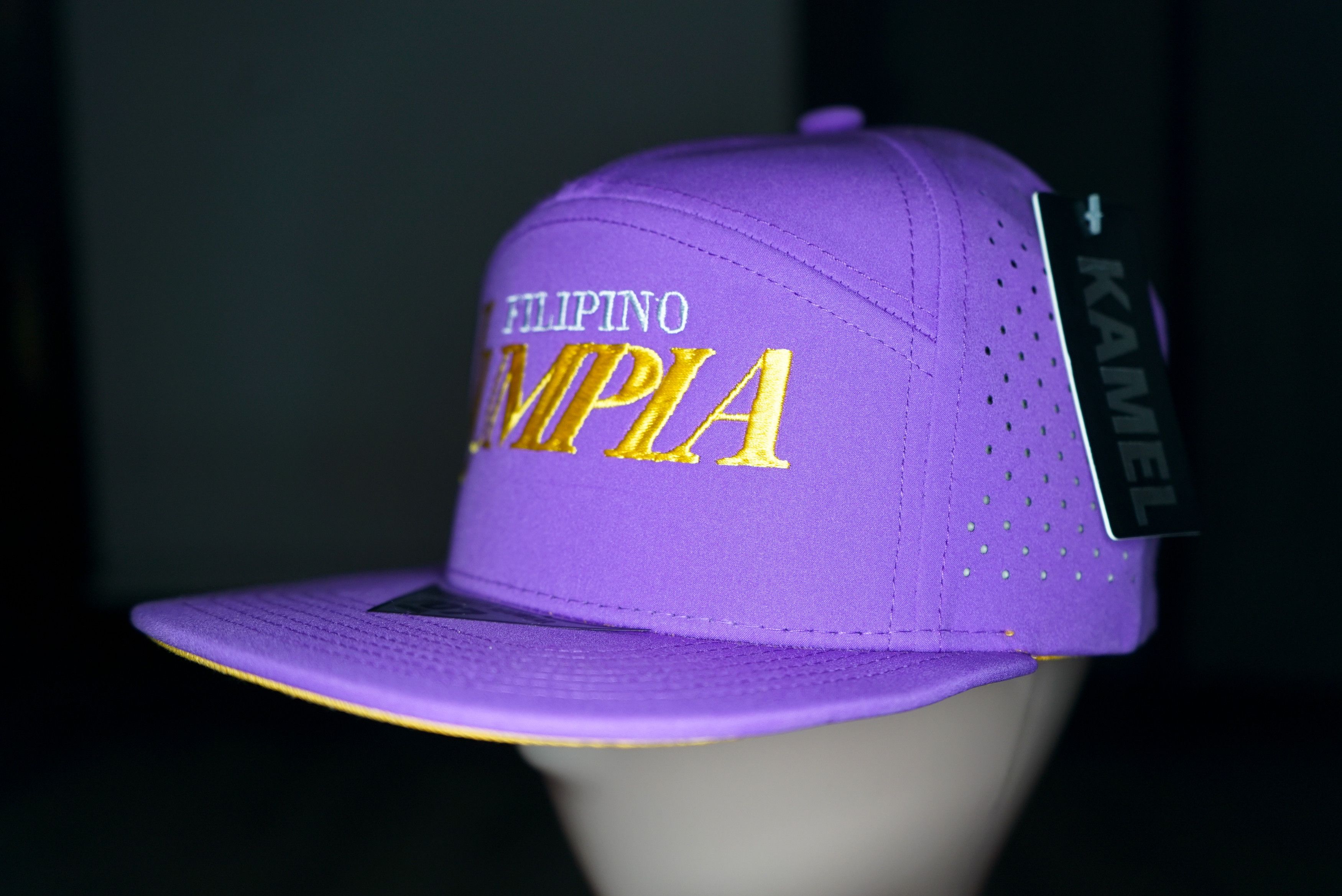 Handmade Filipino Lumpia, Lakers, Asian, Philippines Embroidered Hat Size ONE SIZE - 3 Thumbnail