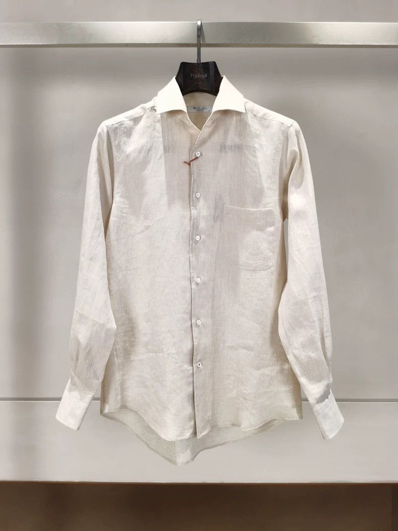 Loro Piana LORO PIANA Men's linen shirts Size US XS / EU 42 / 0 - 1 Thumbnail