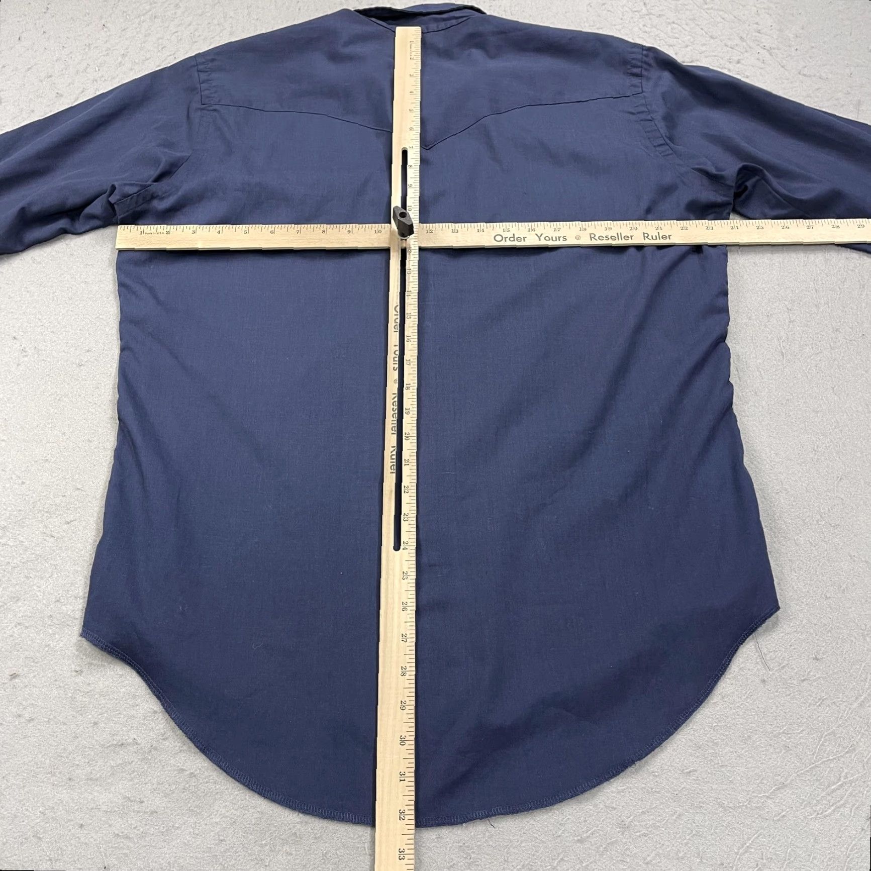 Wrangler VINTAGE Wrangler Shirt Mens XL Blue Long Sleeve Western Snap Long Tails USA Ranch 70s Mens Size US XL / EU 56 / 4 - 6 Thumbnail