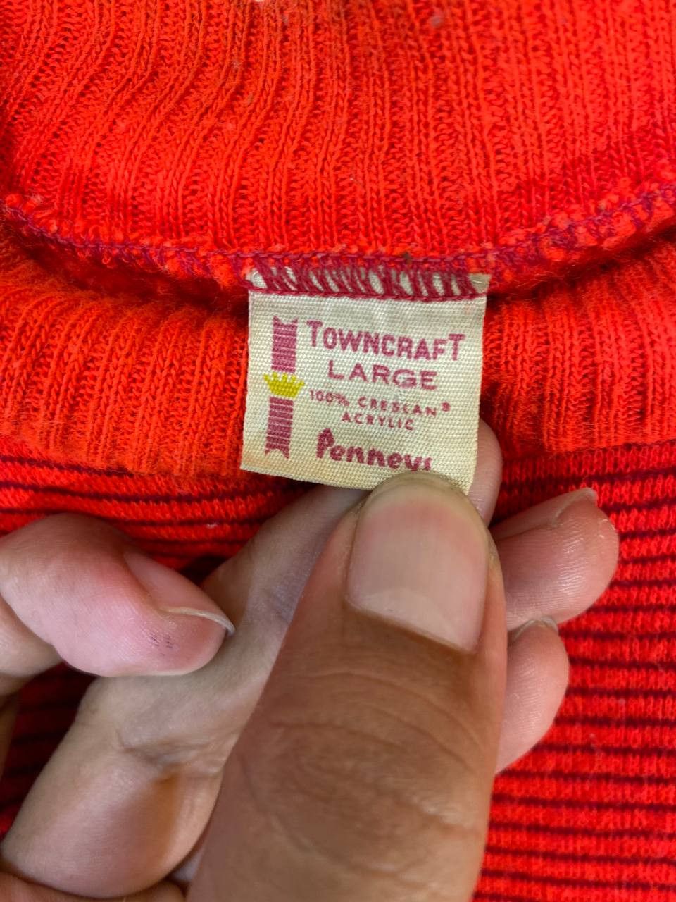 JCPenney vintage towncraft jc penney striped sweatshirt nice design Size US L / EU 52-54 / 3 - 4 Thumbnail