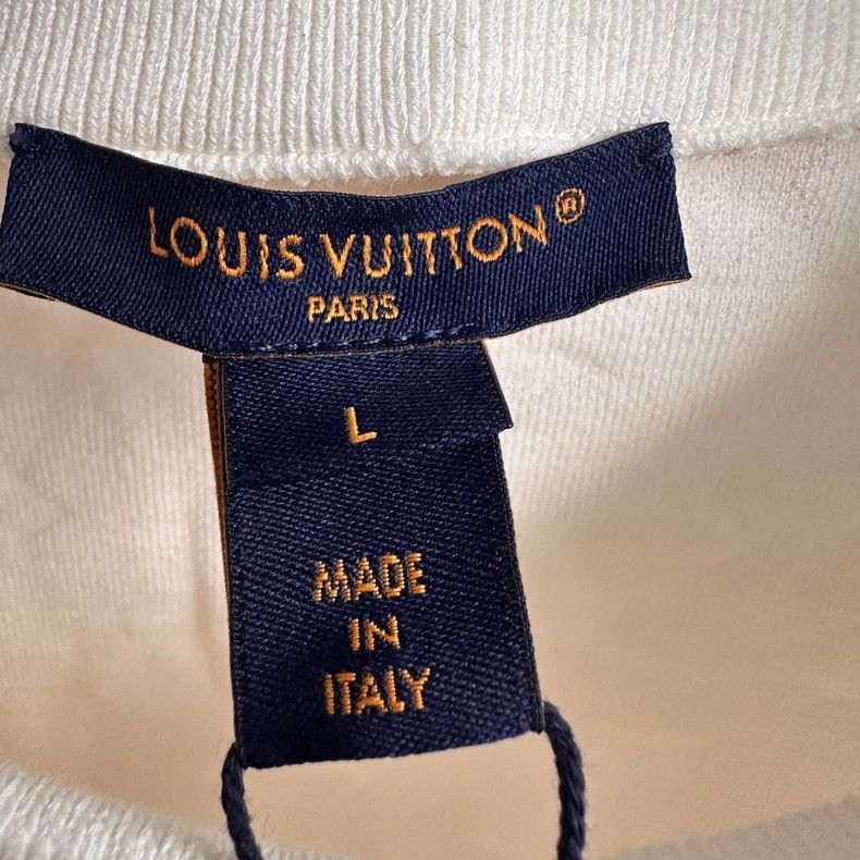 Louis Vuitton Louis Vuitton White Short Sleeve T -2505 Size US L / EU 52-54 / 3 - 4 Thumbnail