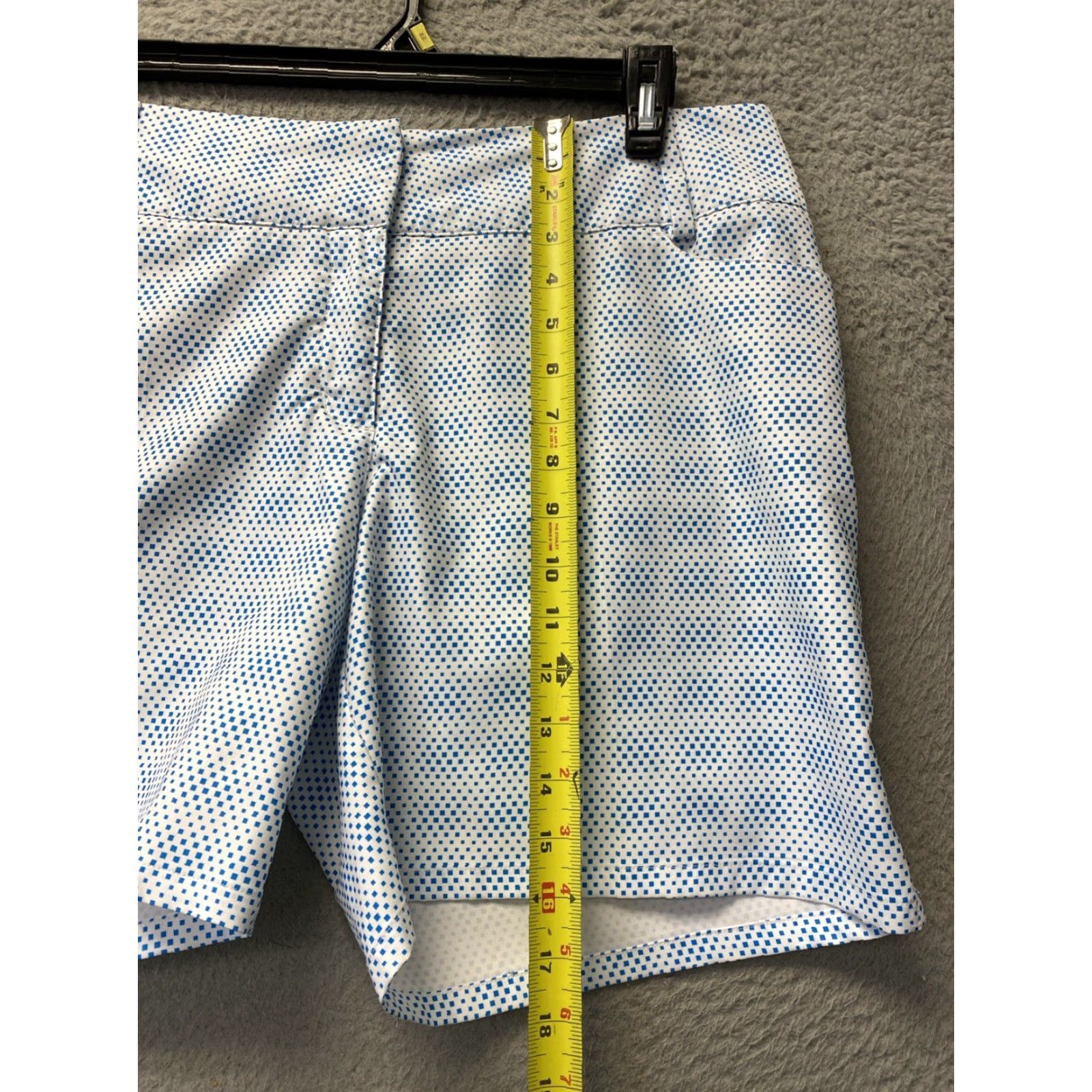 Adidas Adidas Golf Shorts Women's Size 14 White Turquoise /132-39 Geometric Activewear Regular Athletic Training Golf Size 36" / US 14 / IT 50 - 3 Thumbnail